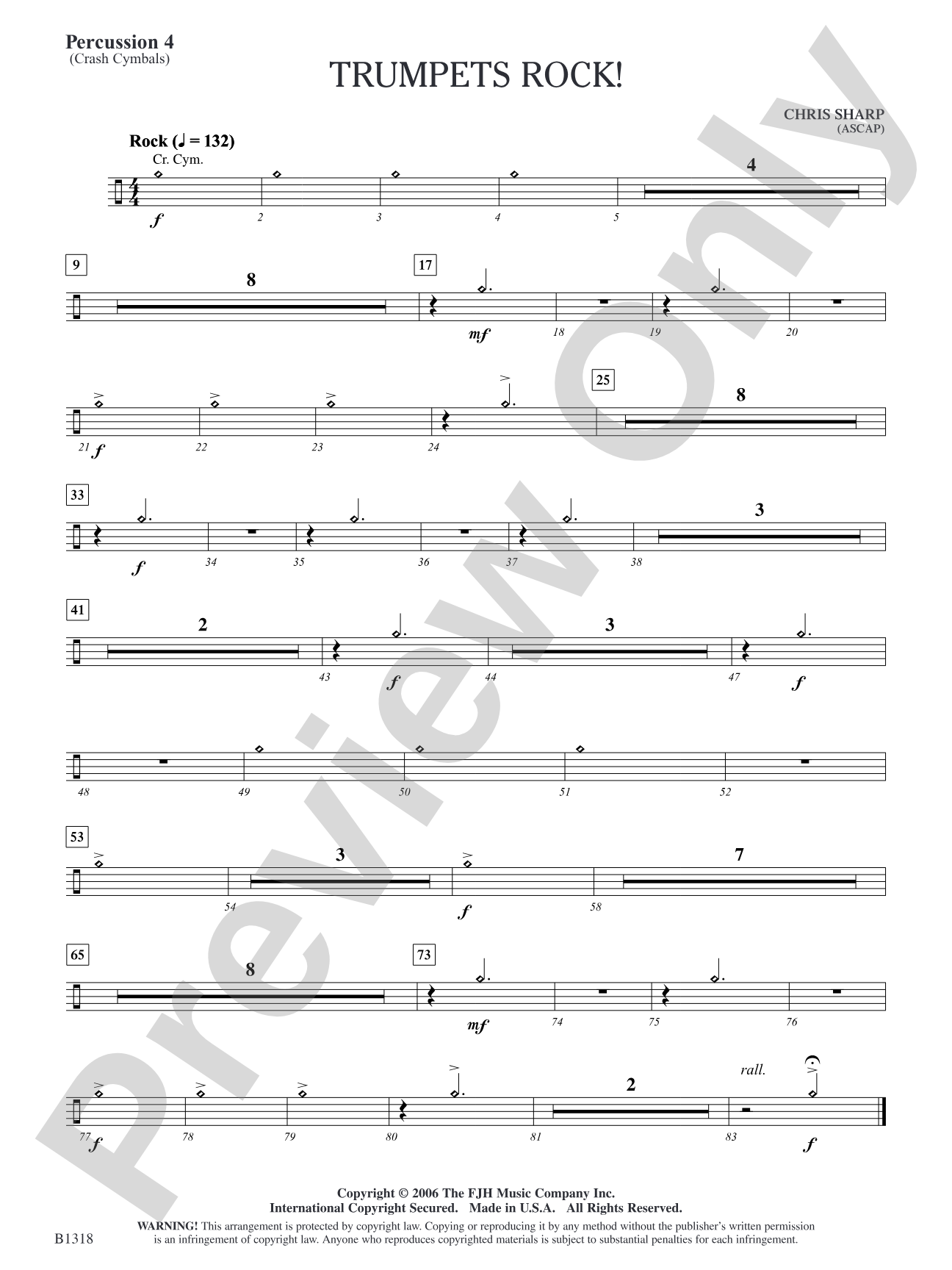 Trumpets Rock!: Percussion 4