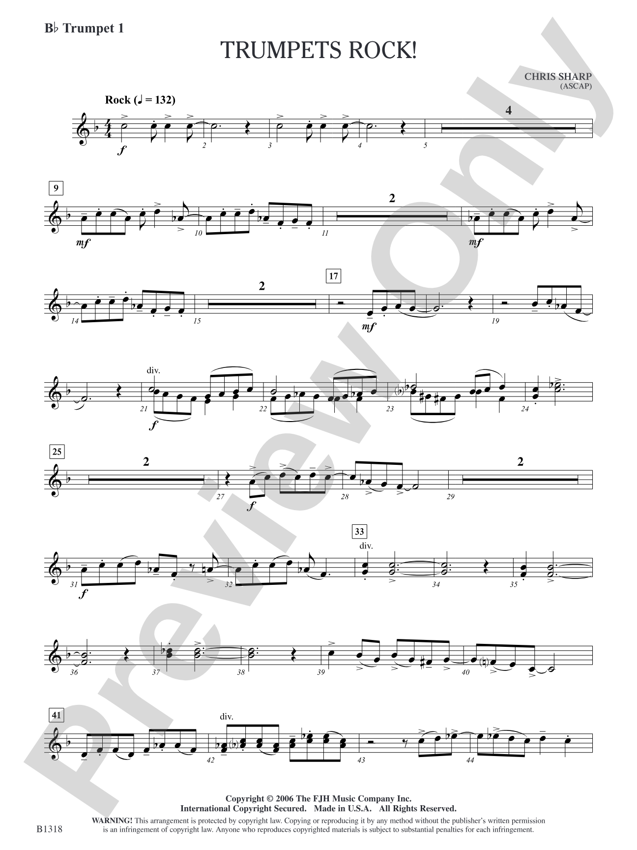 Trumpets Rock!: B-flat Trumpet 1