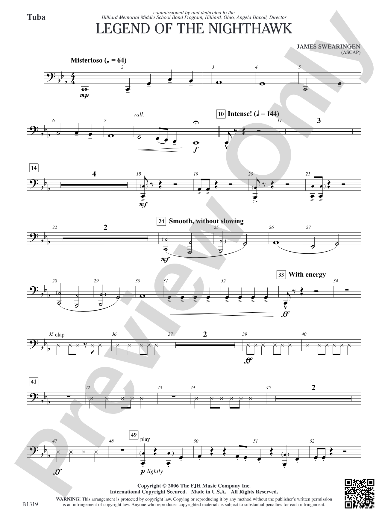 Legend of the Nighthawk: Tuba