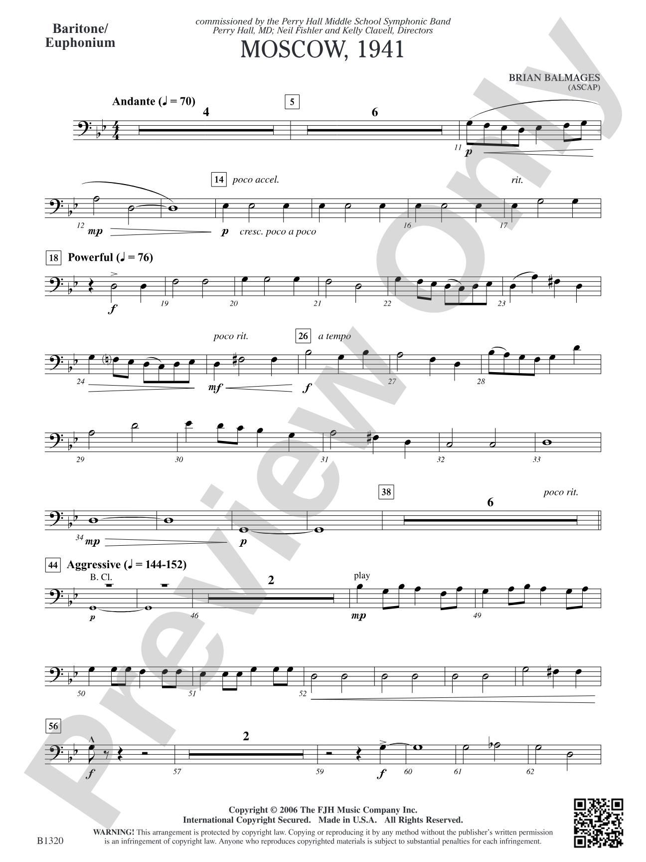 Moscow, 1941: Baritone/Euphonium