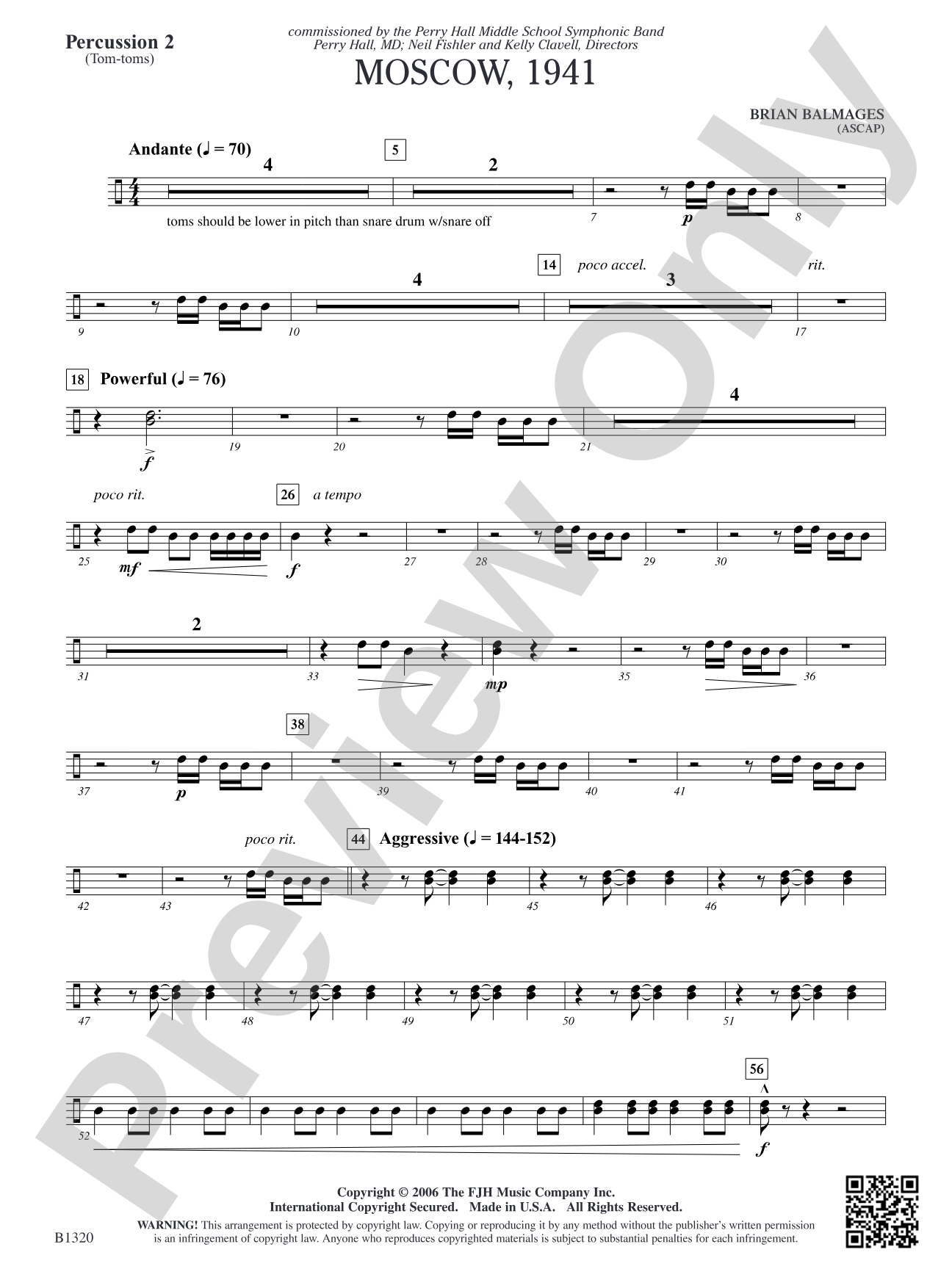 Moscow, 1941: Percussion 2