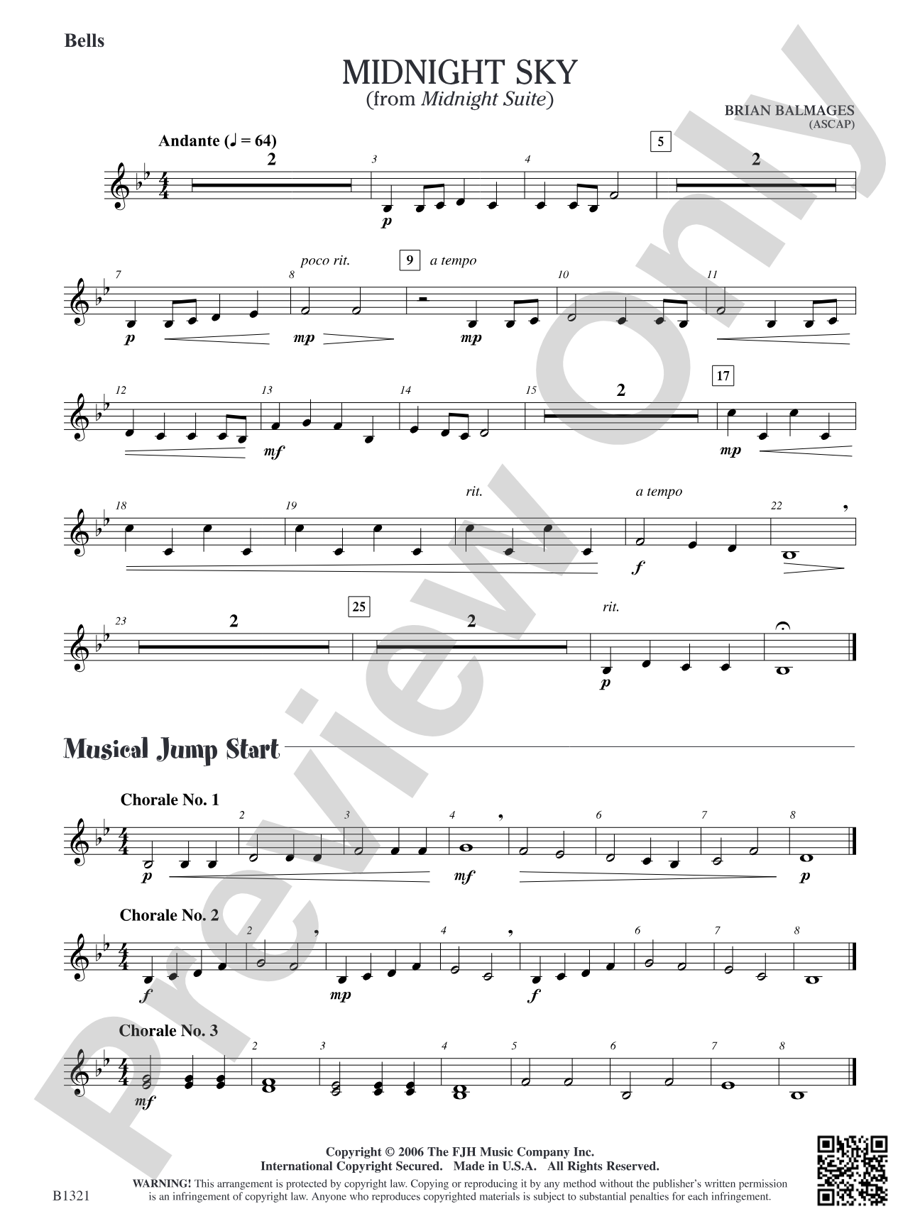 Midnight Sky (from Midnight Suite): Bells