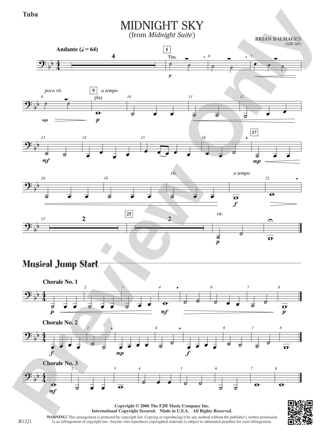 Midnight Sky (from Midnight Suite): Tuba