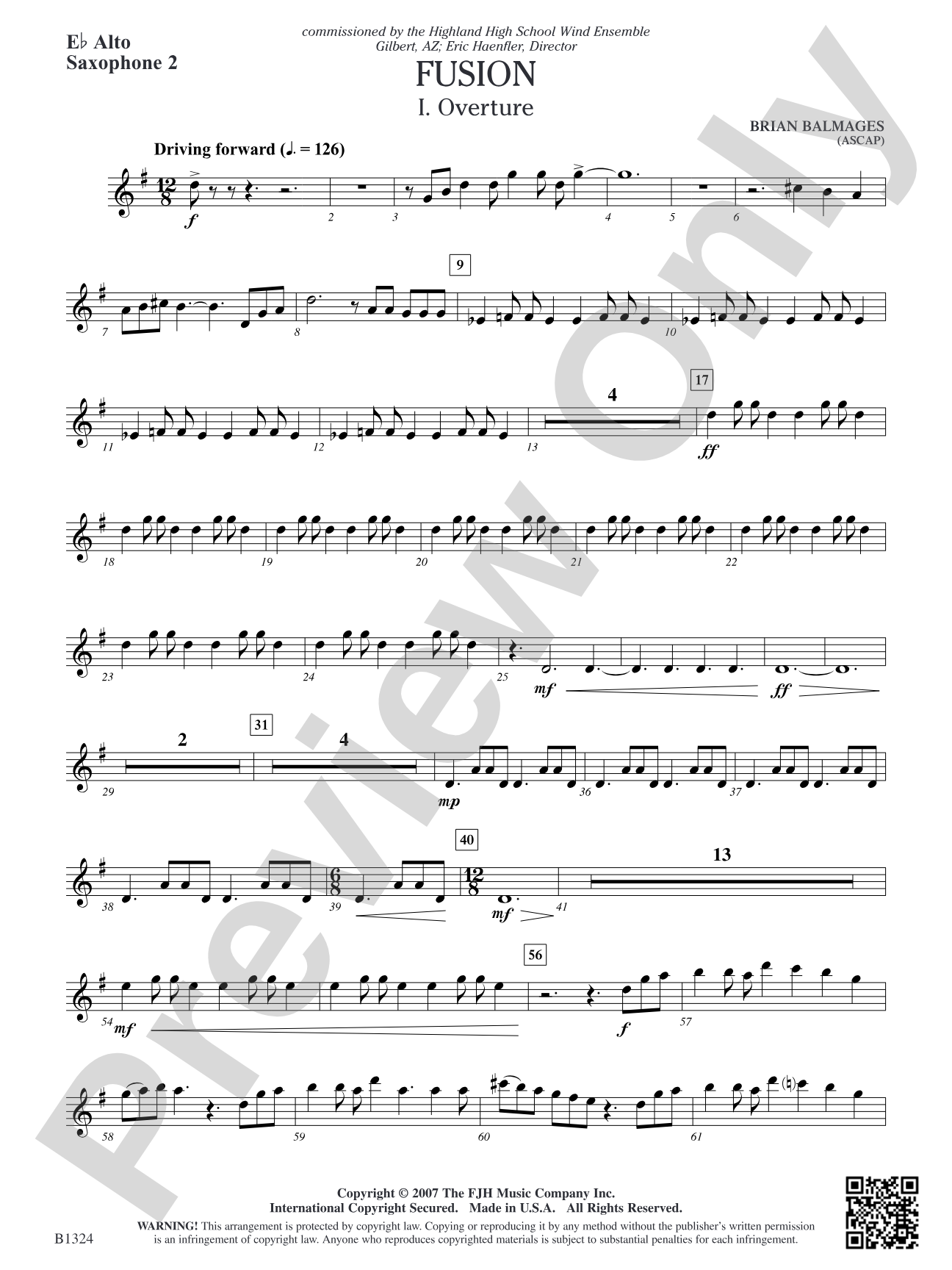 Fusion: E-flat Alto Saxophone 2