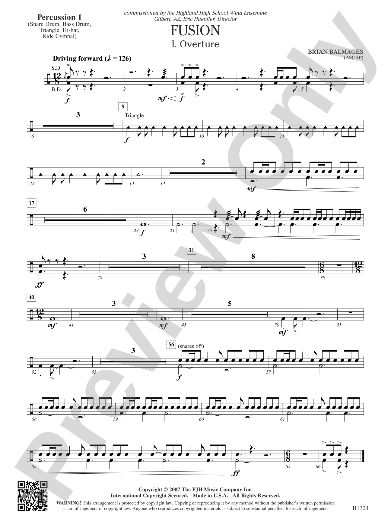 Fusion: Percussion 1