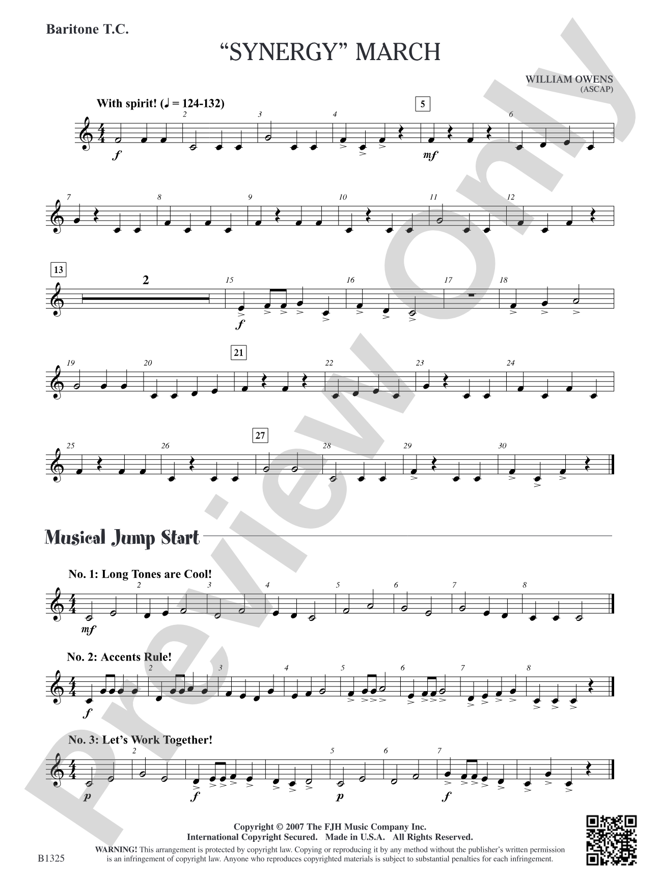 Synergy March: Baritone T.C.