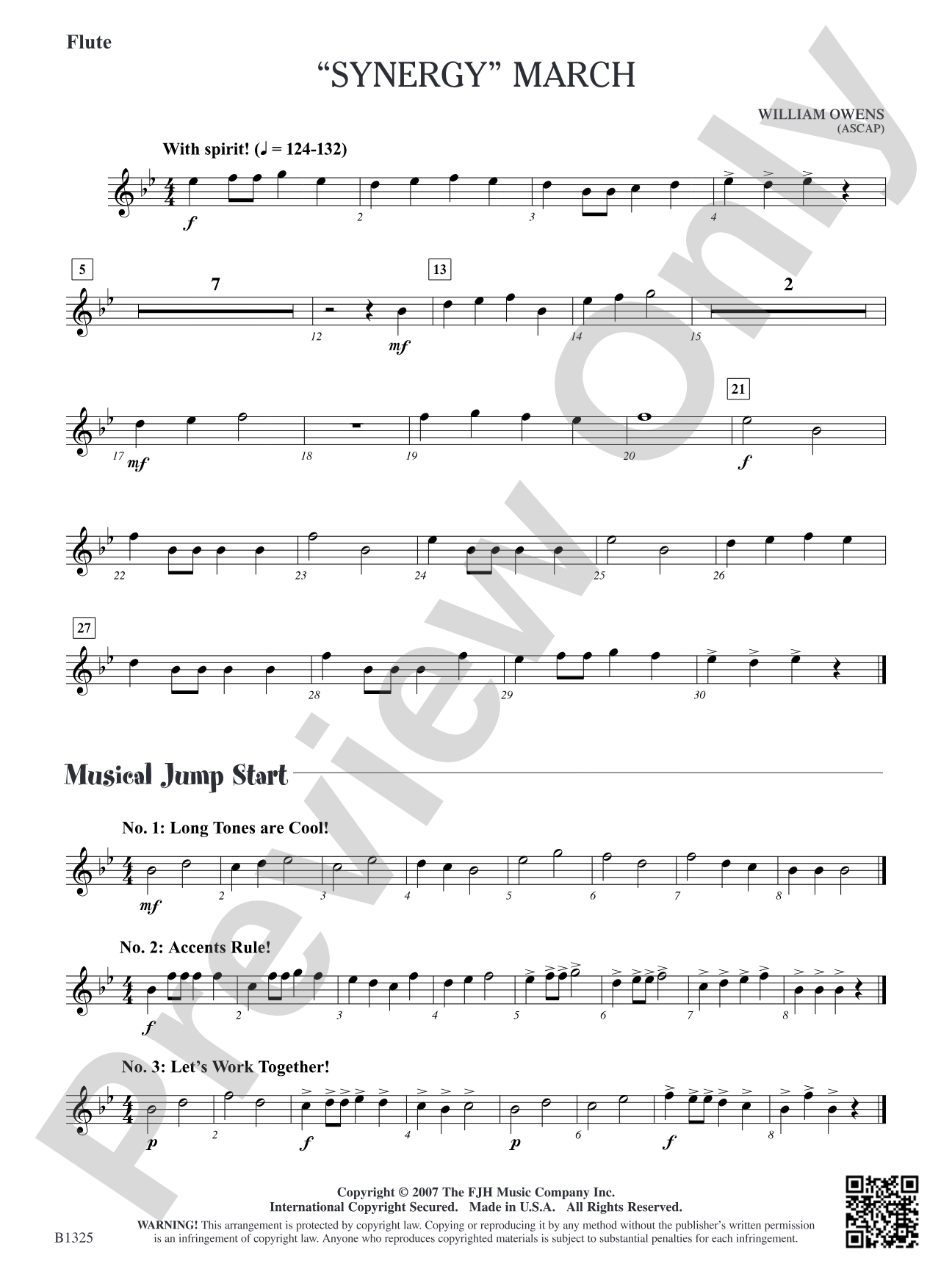 Synergy March: Flute