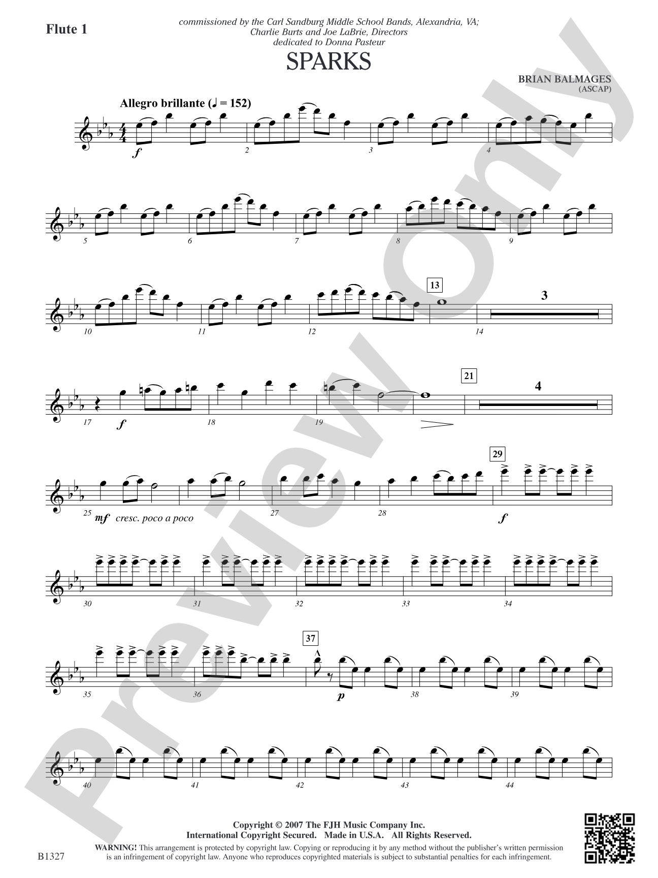 Sparks: Flute 1