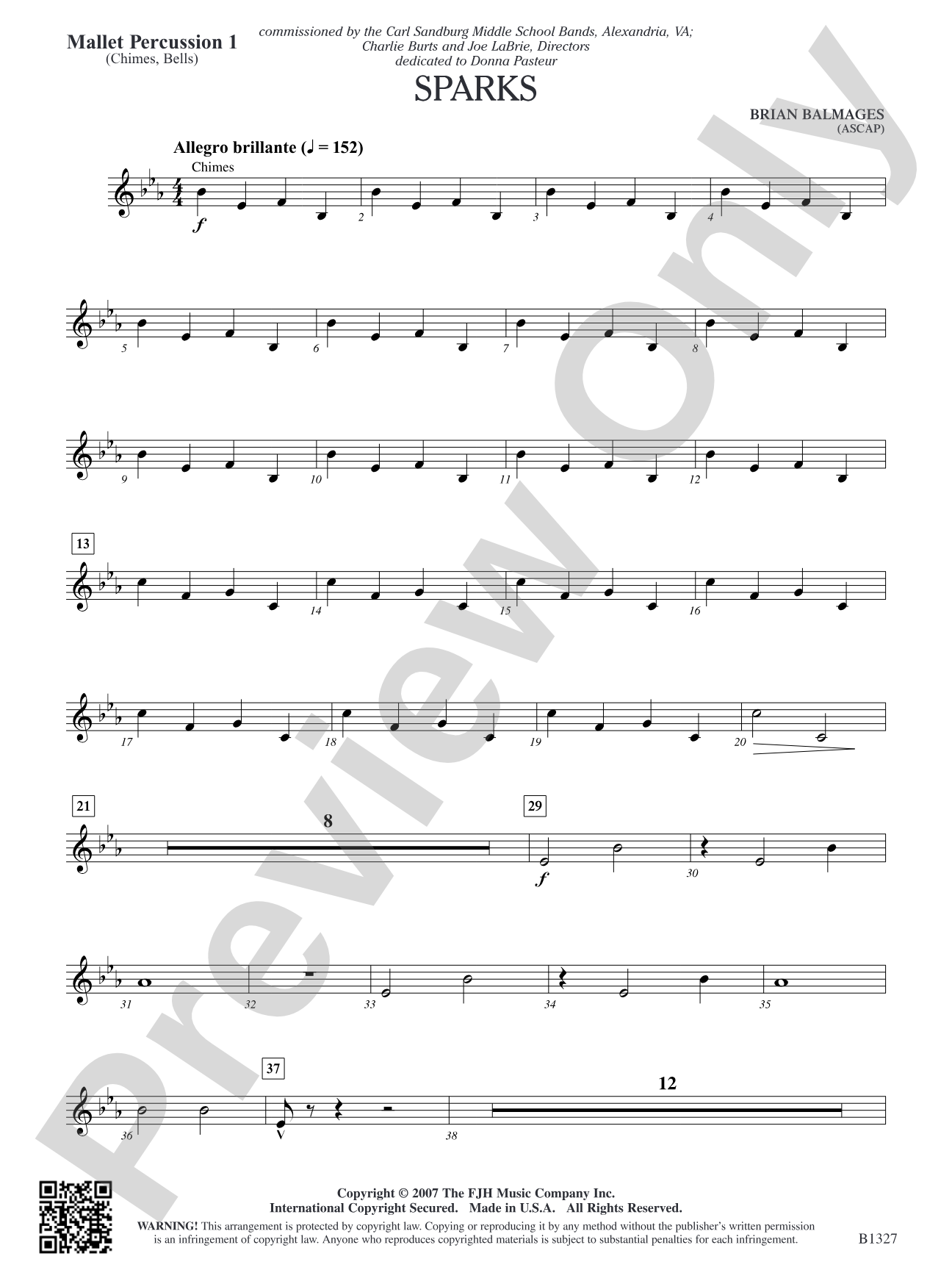 Sparks: Mallet Percussion 1