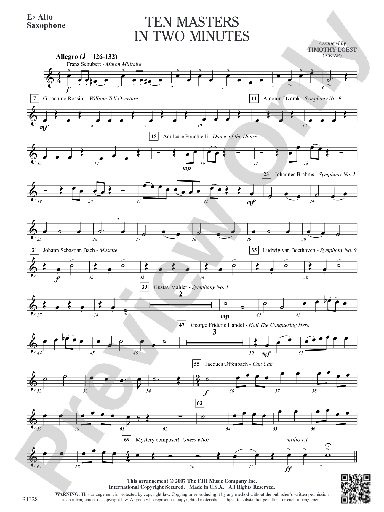 Ten Masters in Two Minutes: E-flat Alto Saxophone