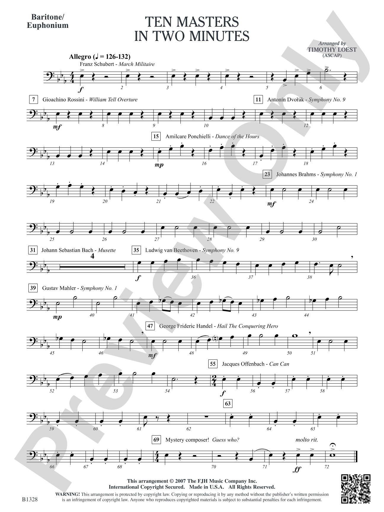 Ten Masters in Two Minutes: Baritone/Euphonium