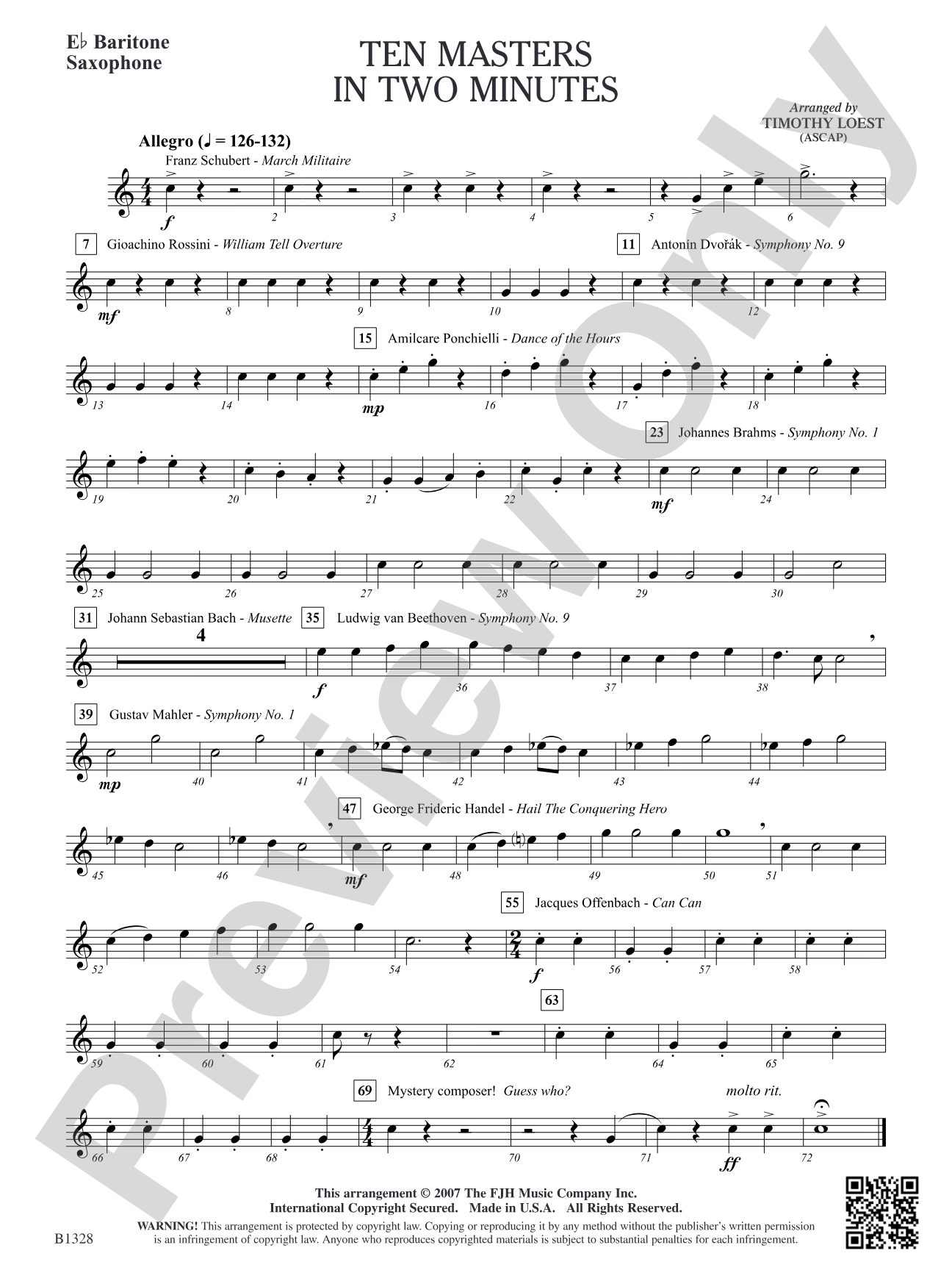 Ten Masters in Two Minutes: E-flat Baritone Saxophone