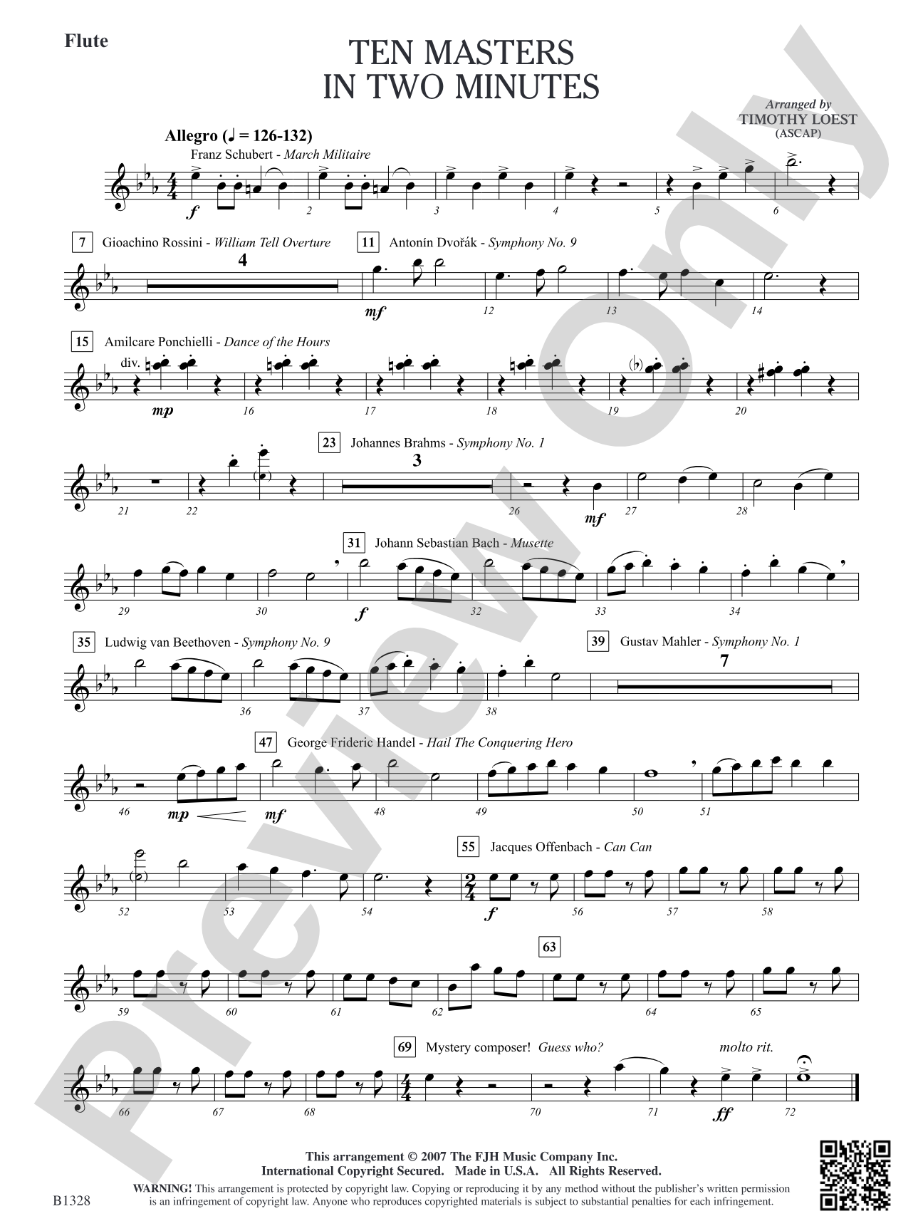 Ten Masters in Two Minutes: Flute