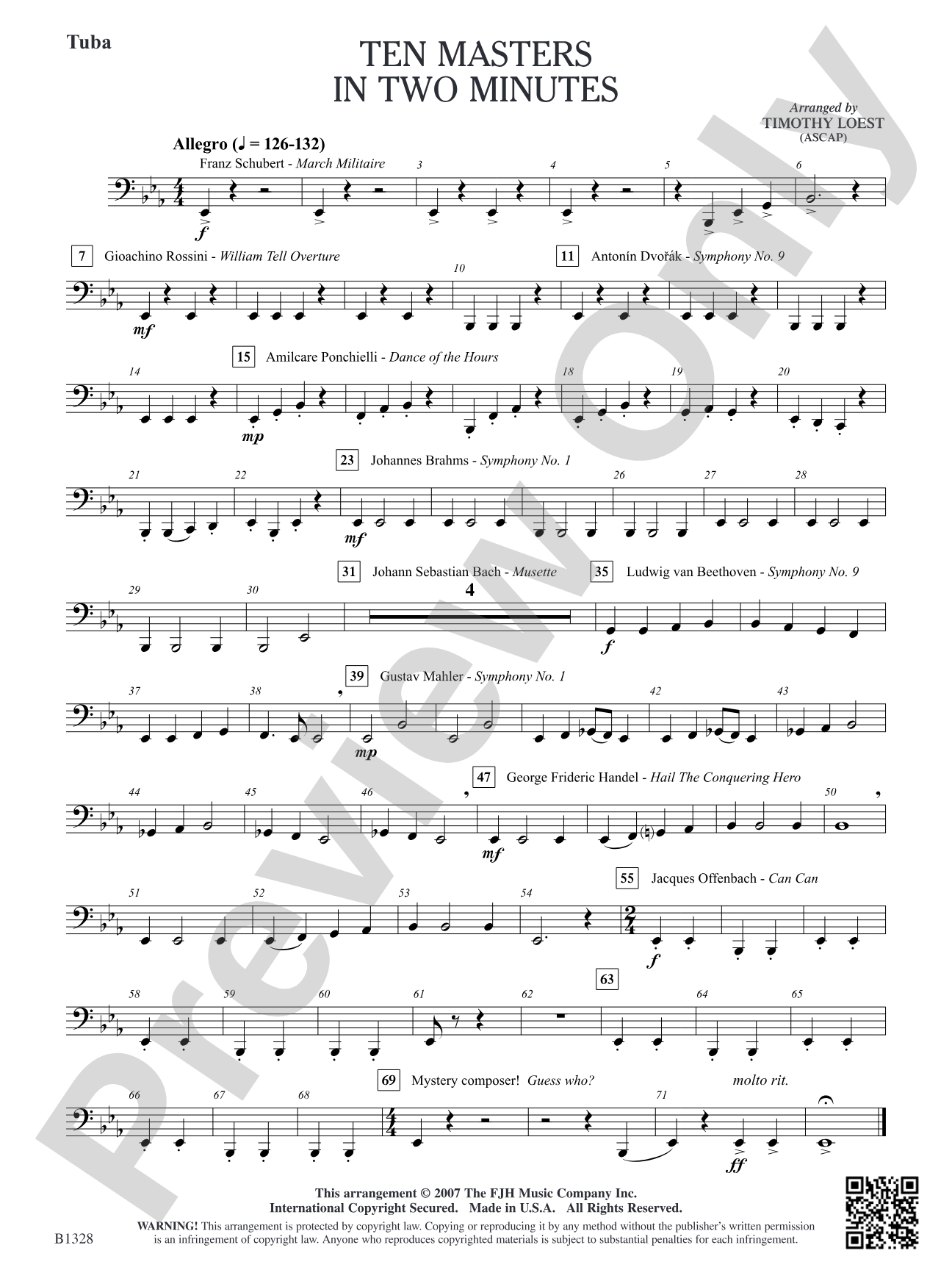 Ten Masters in Two Minutes: Tuba
