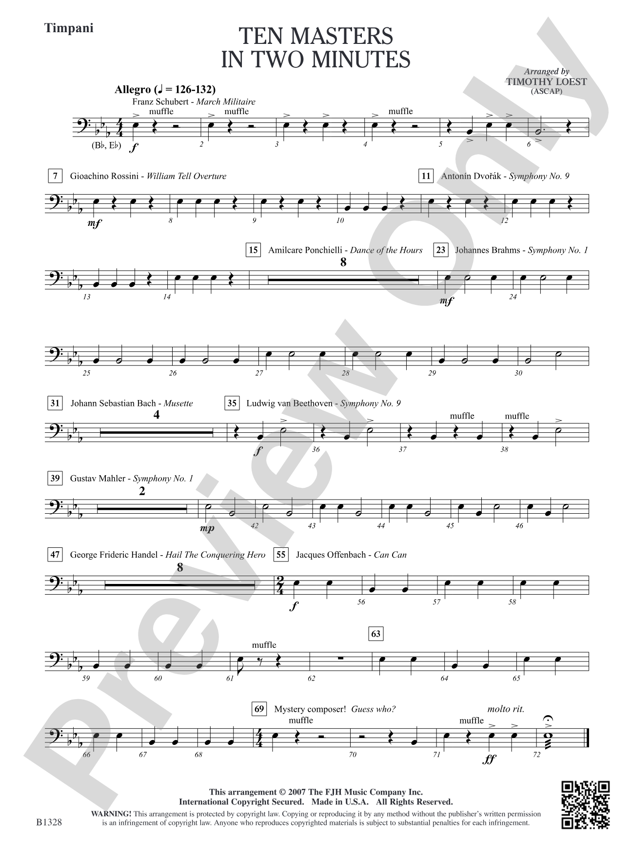 Ten Masters in Two Minutes: Timpani