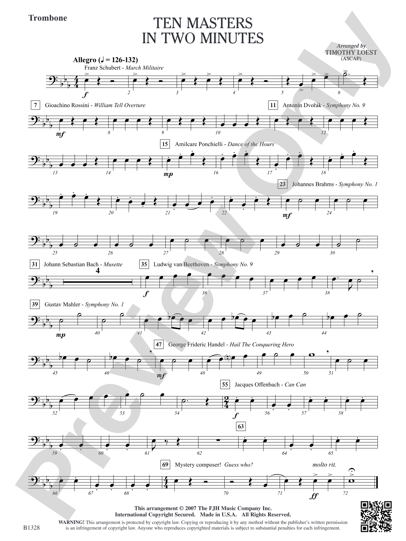Ten Masters in Two Minutes: Trombone