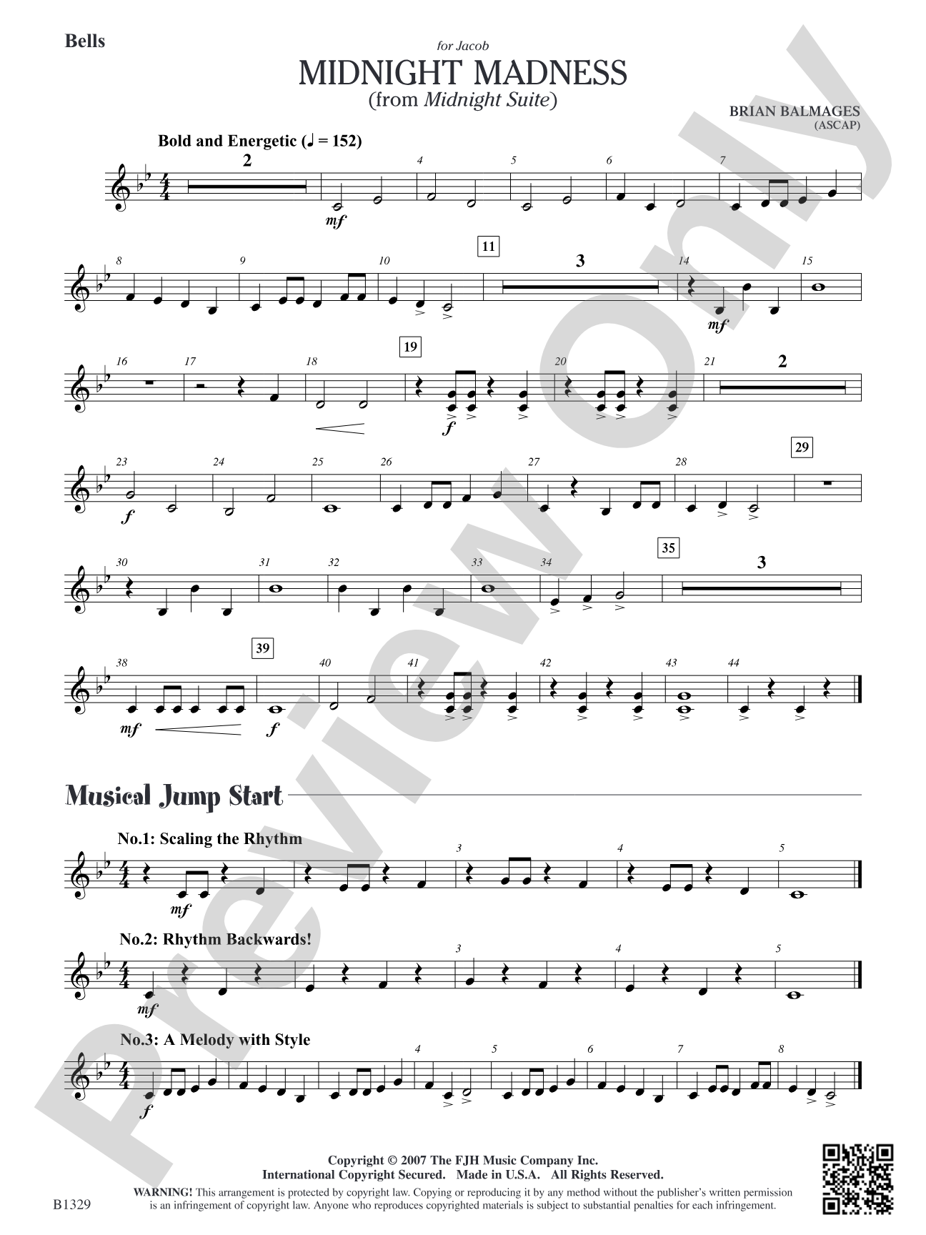 Midnight Madness (from Midnight Suite): Bells