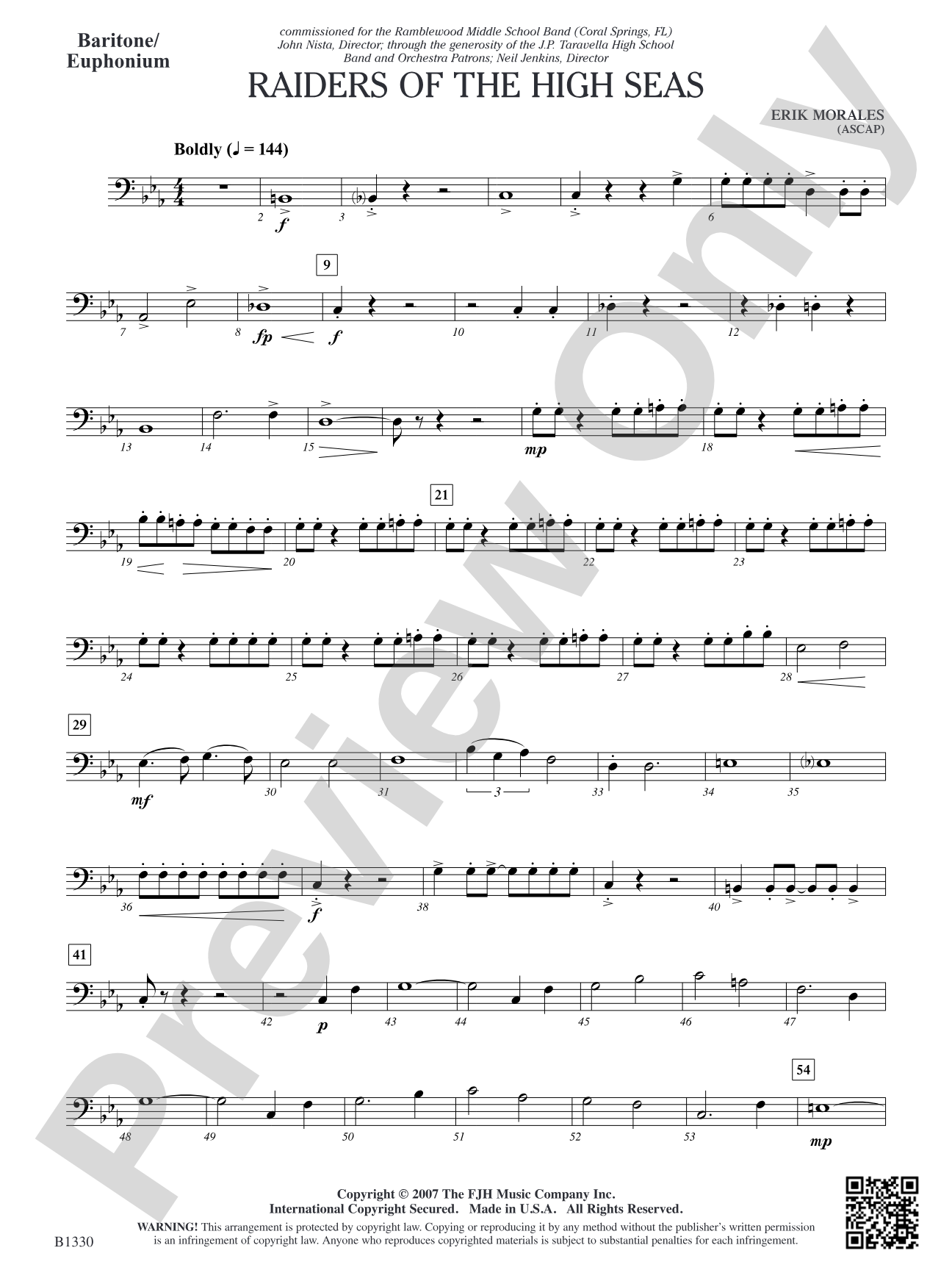 Raiders of the High Seas: Baritone/Euphonium