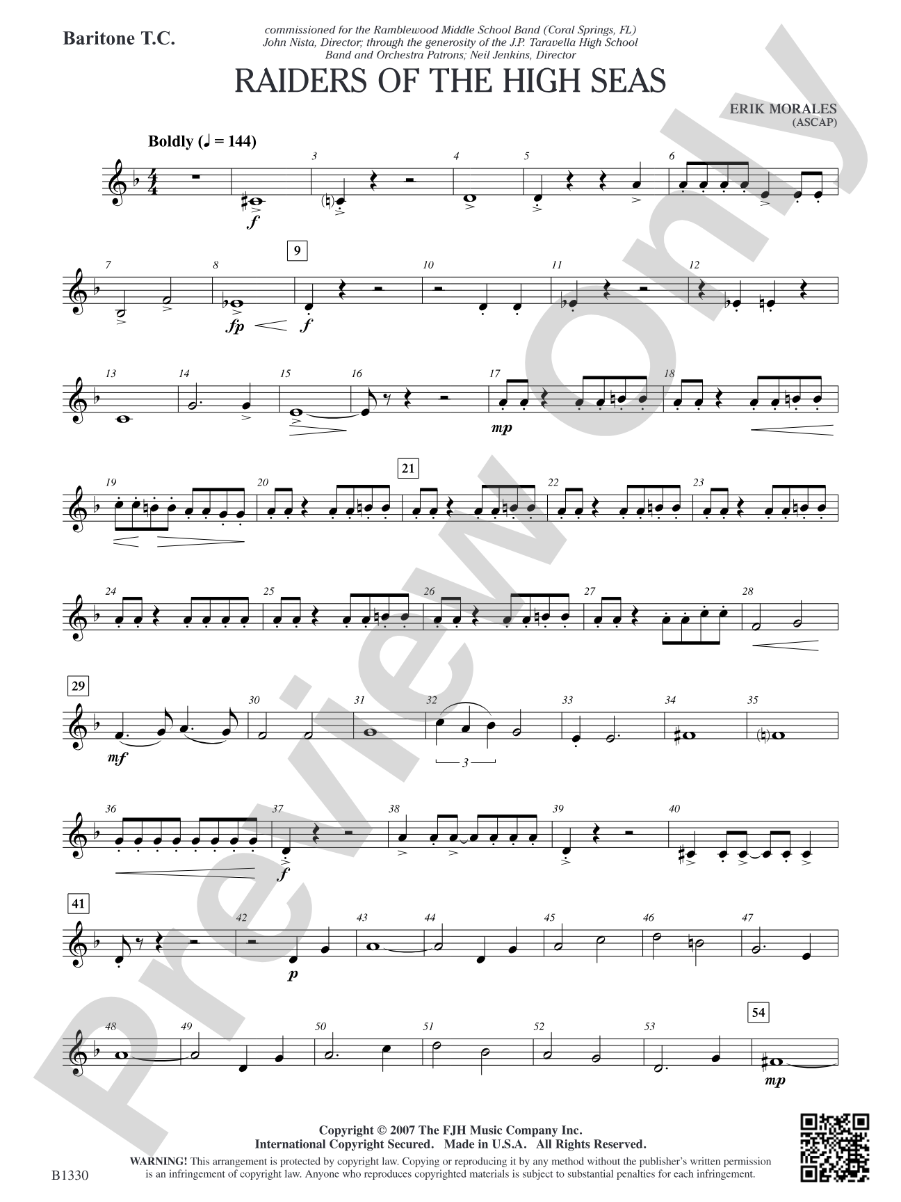 Raiders of the High Seas: Baritone T.C.