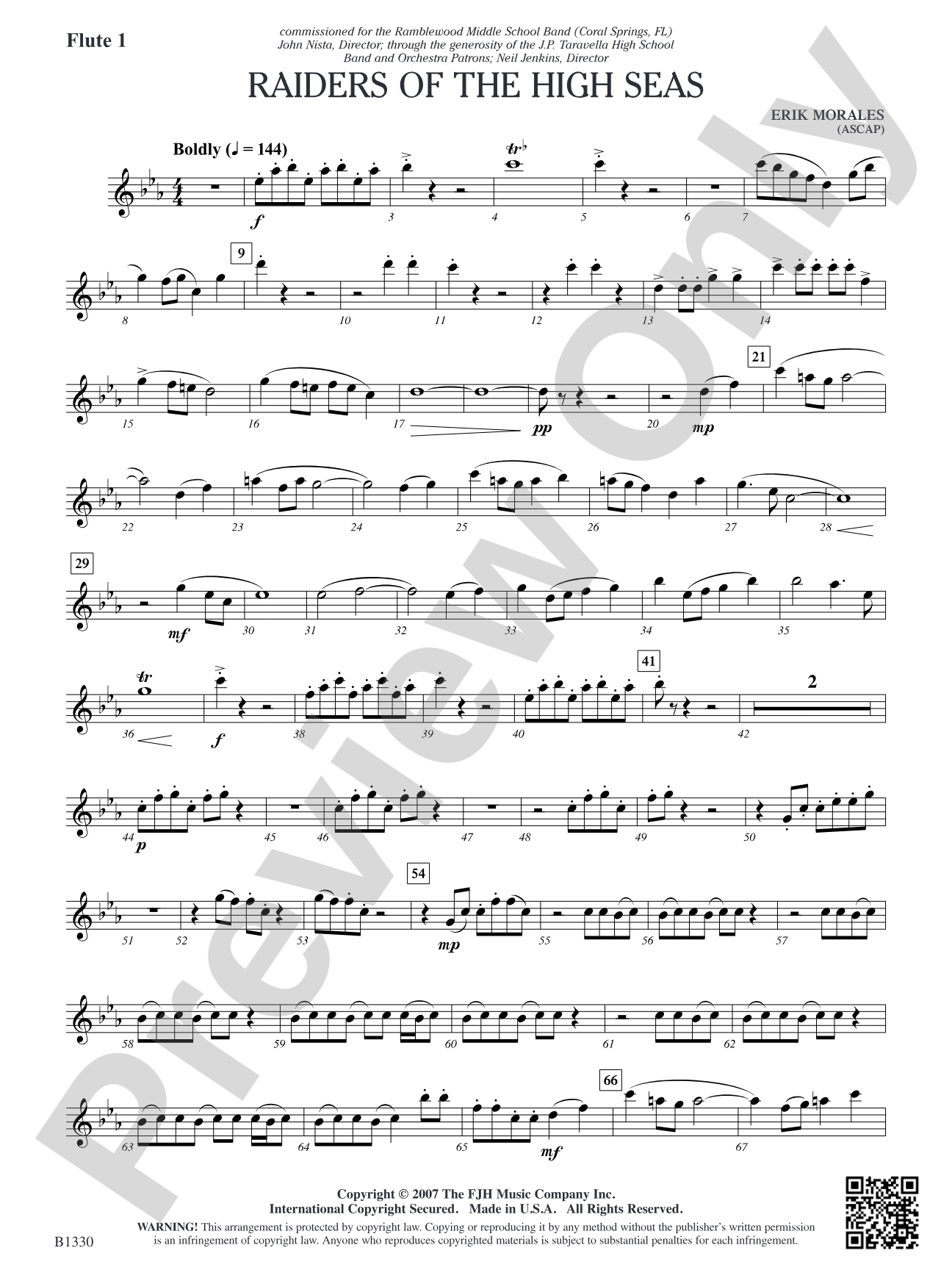 Raiders of the High Seas: Flute 1