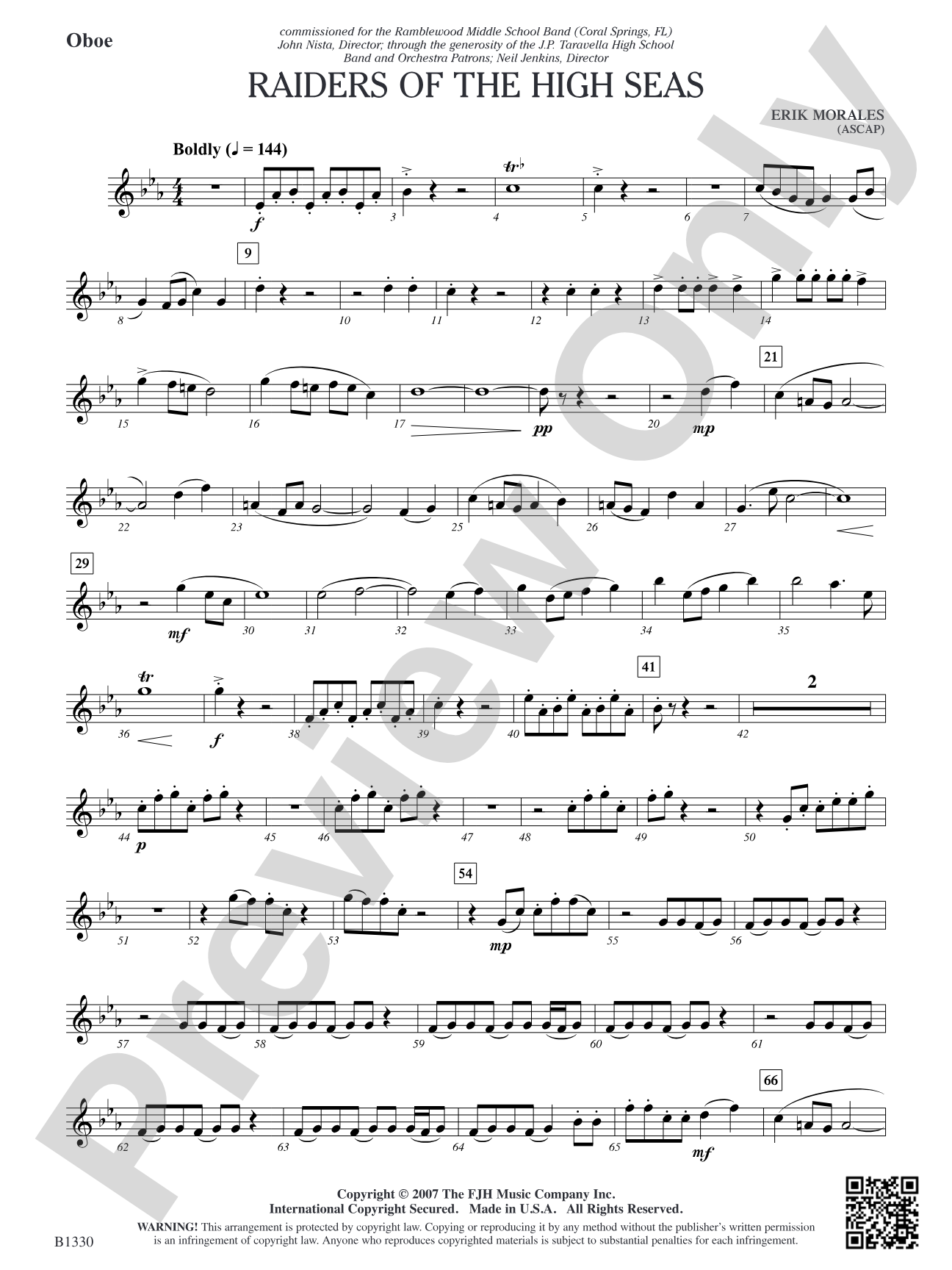 Raiders of the High Seas: Oboe