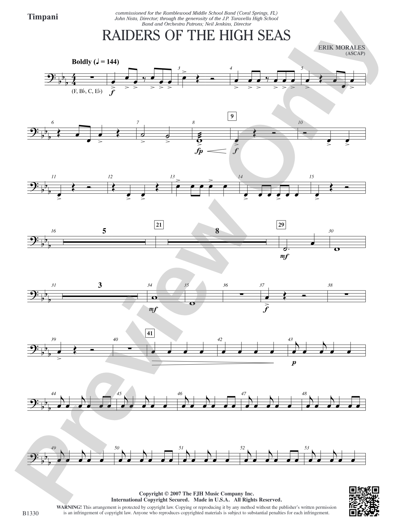 Raiders of the High Seas: Timpani