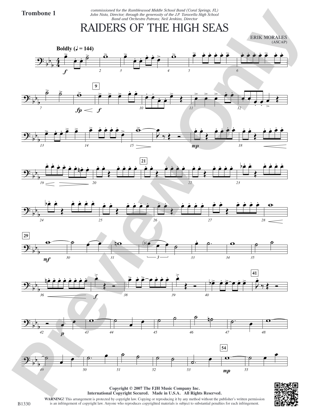 Raiders of the High Seas: Trombone 1