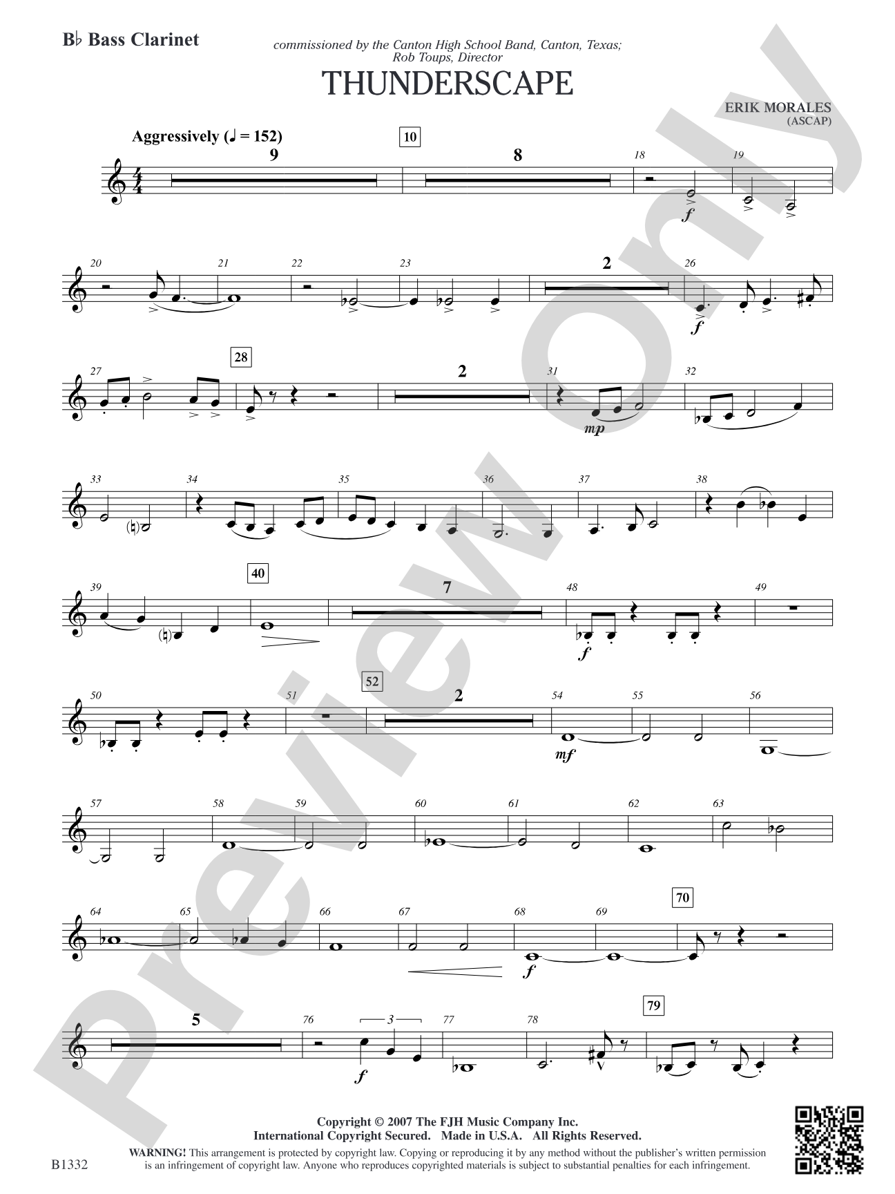 Thunderscape: B-flat Bass Clarinet