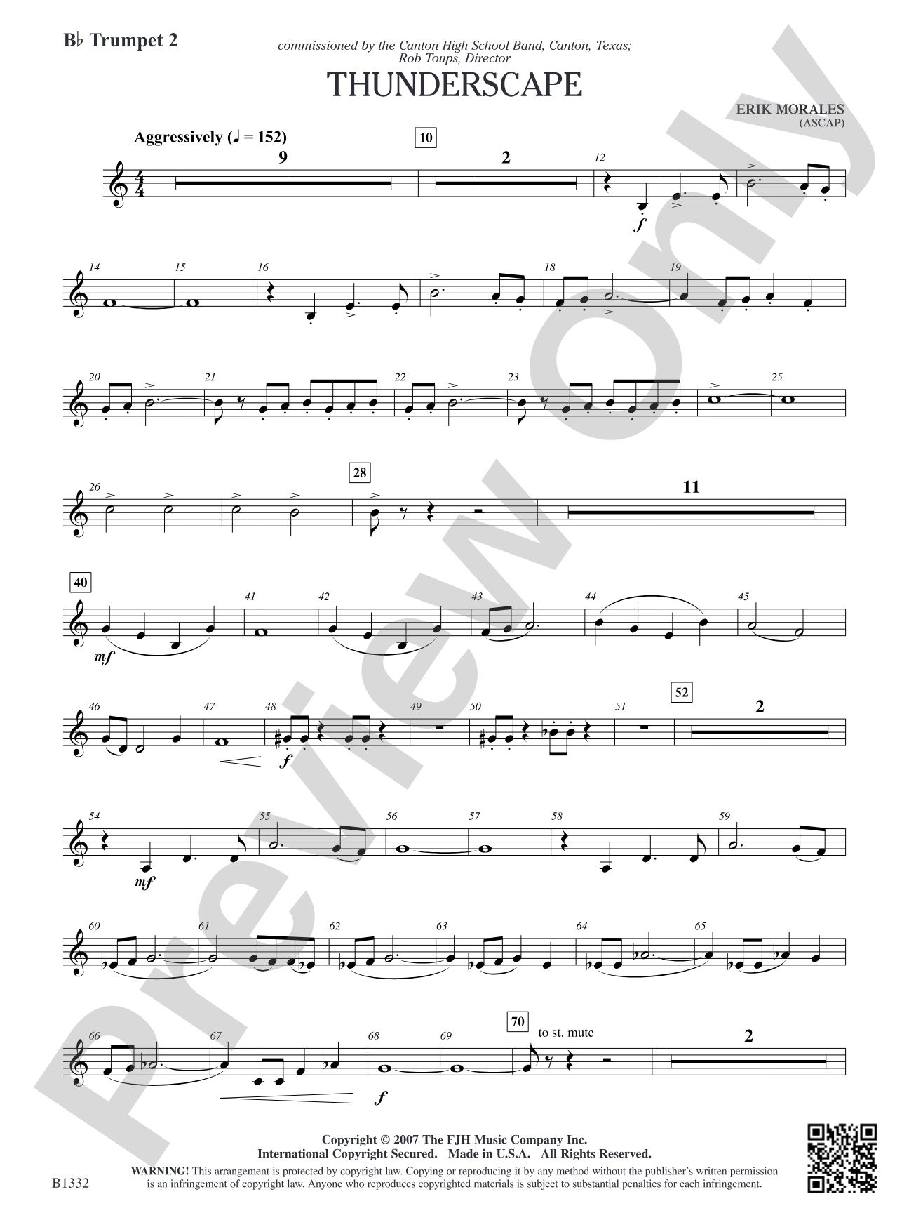 Thunderscape: B-flat Trumpet 2