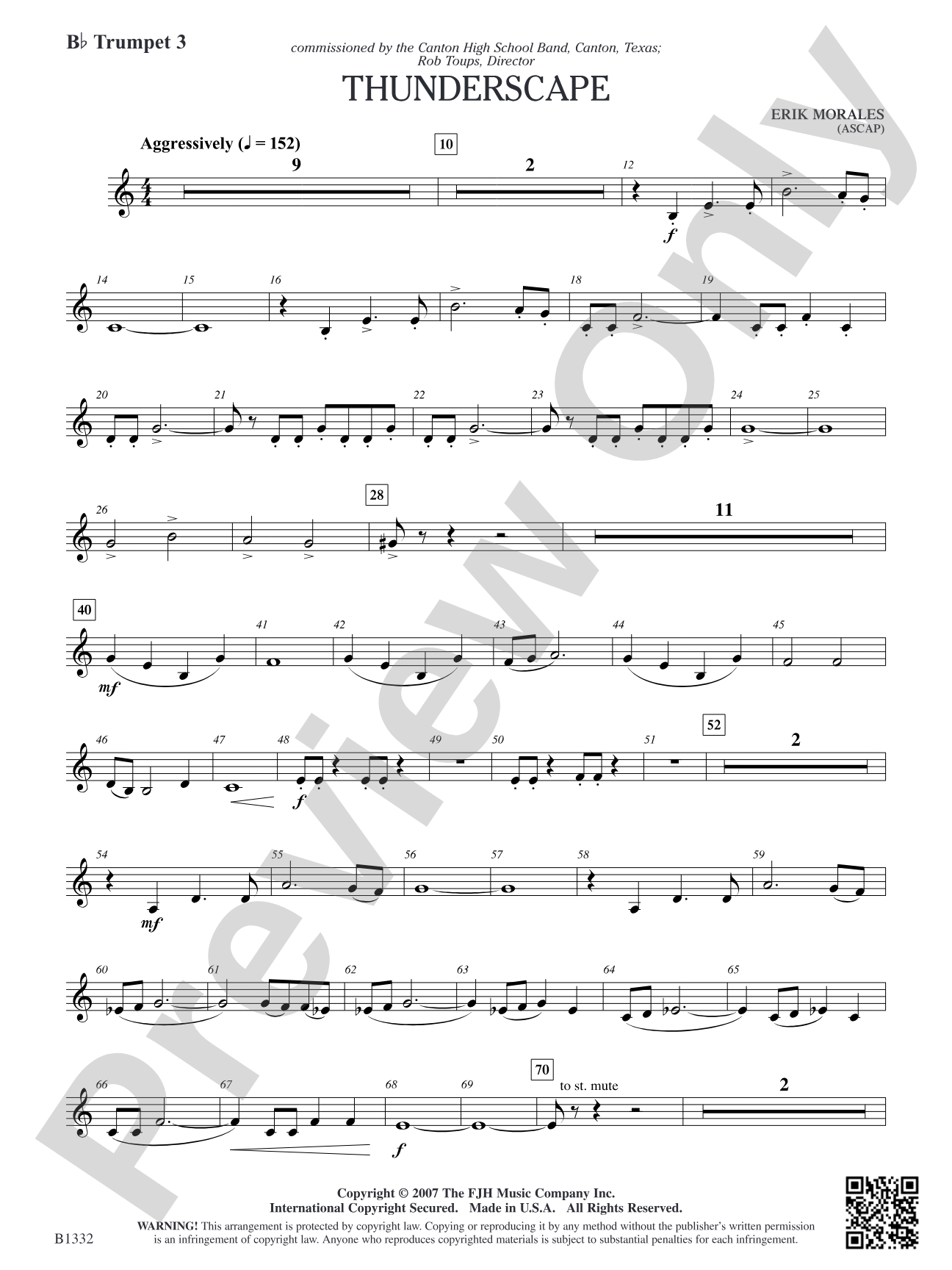 Thunderscape: B-flat Trumpet 3