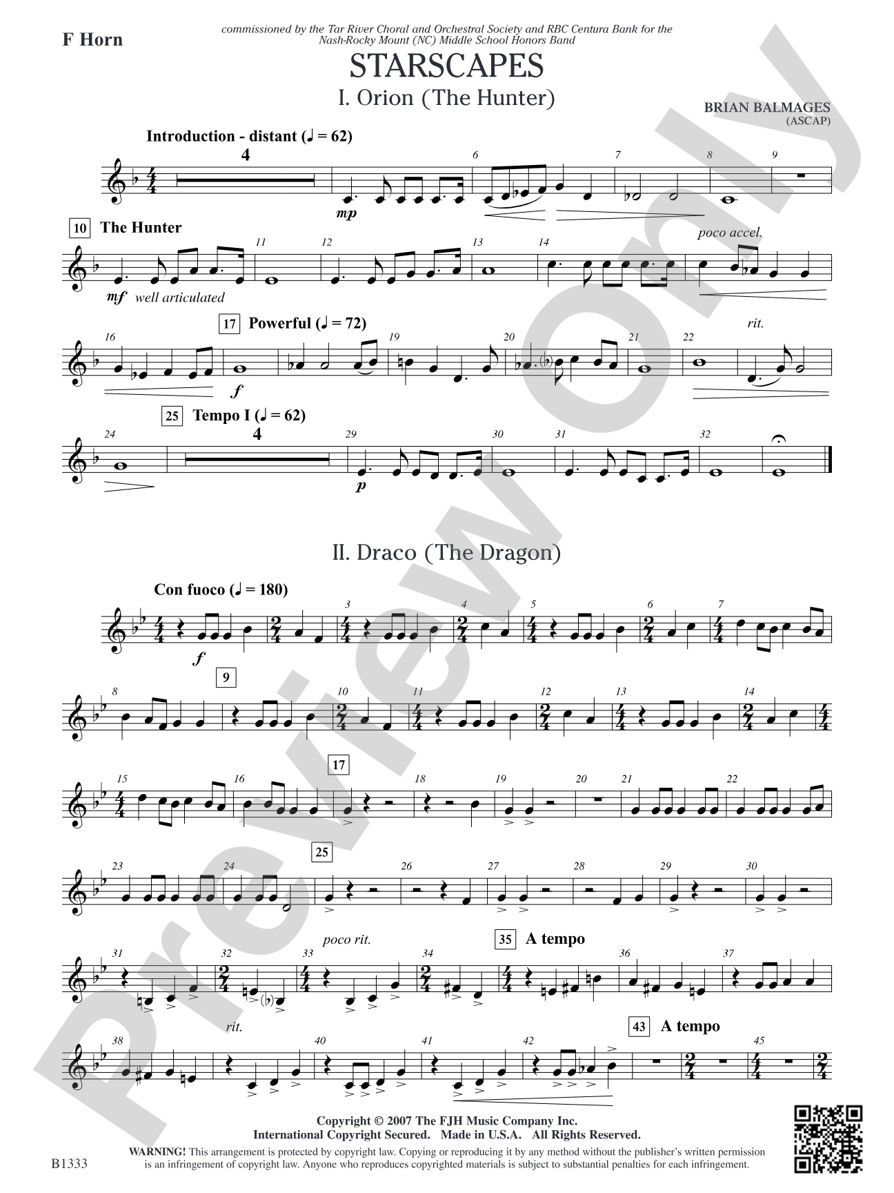 Starscapes: F Horn