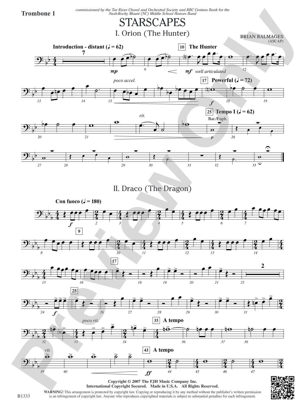 Starscapes: Trombone 1