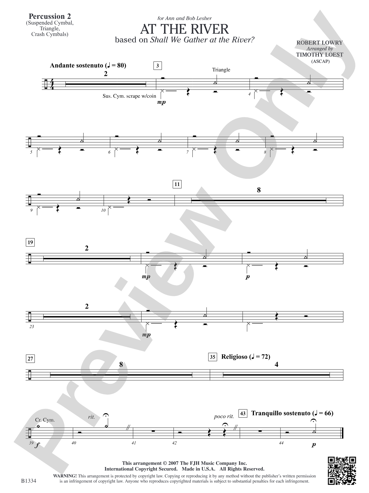 At the River: Percussion 2