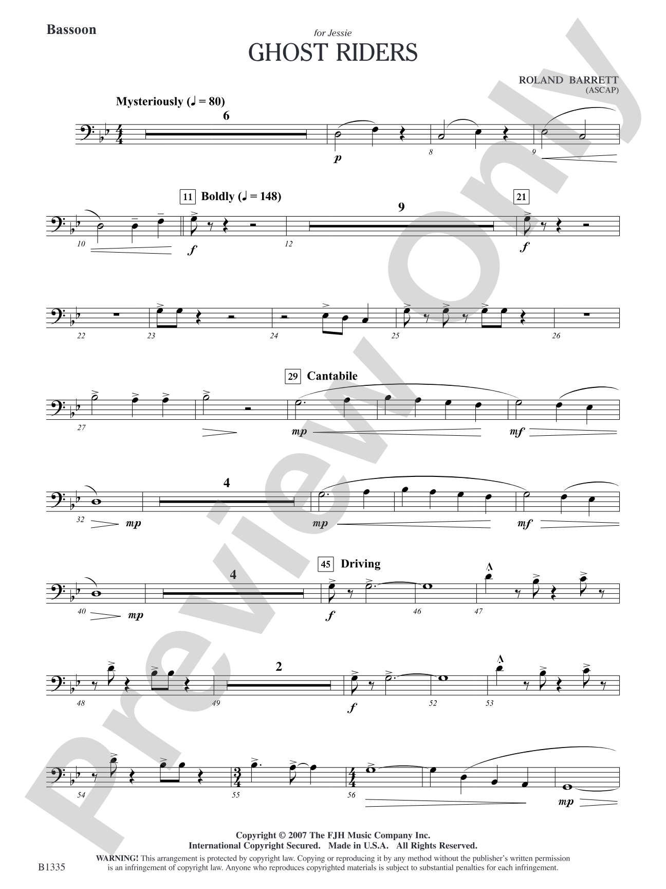 Ghost Riders: Bassoon