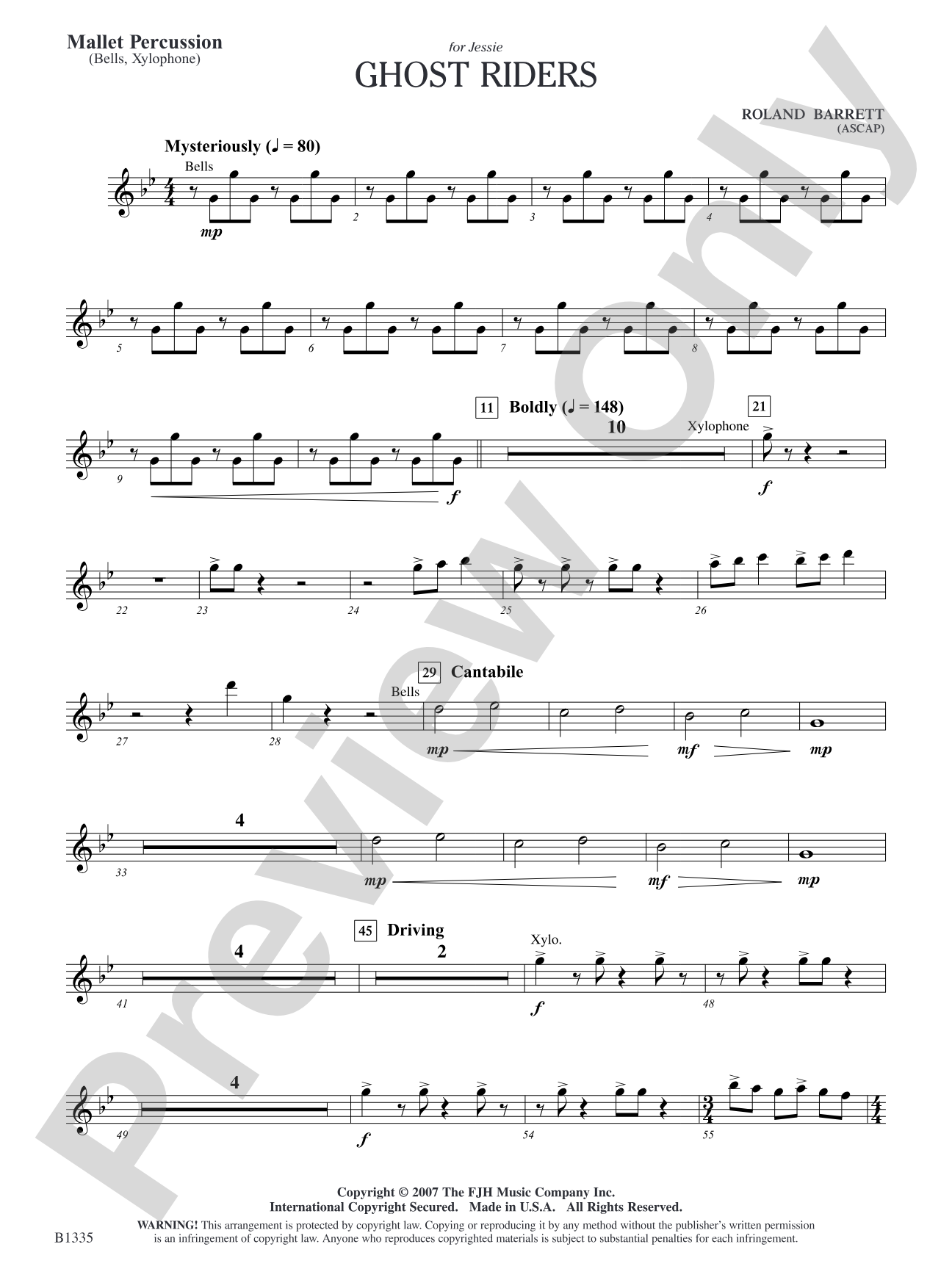 Ghost Riders: Mallet Percussion