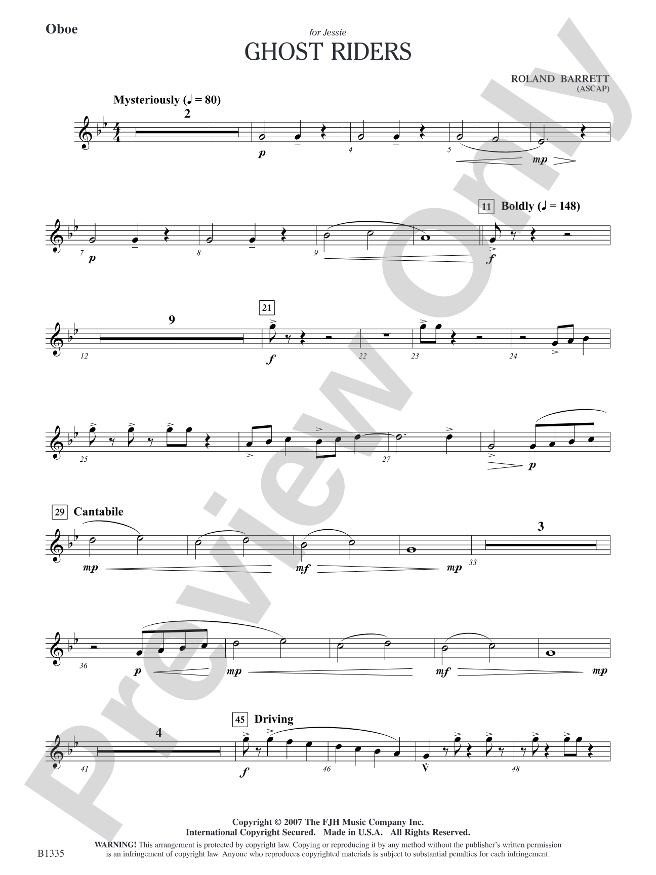Ghost Riders: Oboe