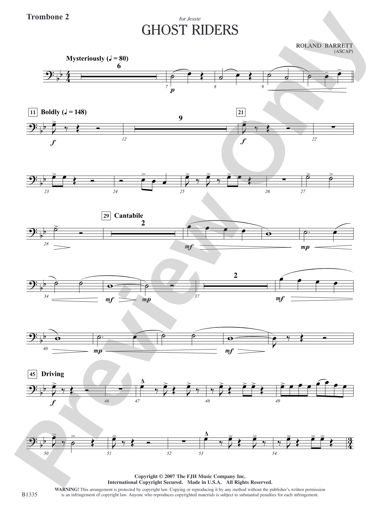Ghost Riders: Opt. Trombone 2