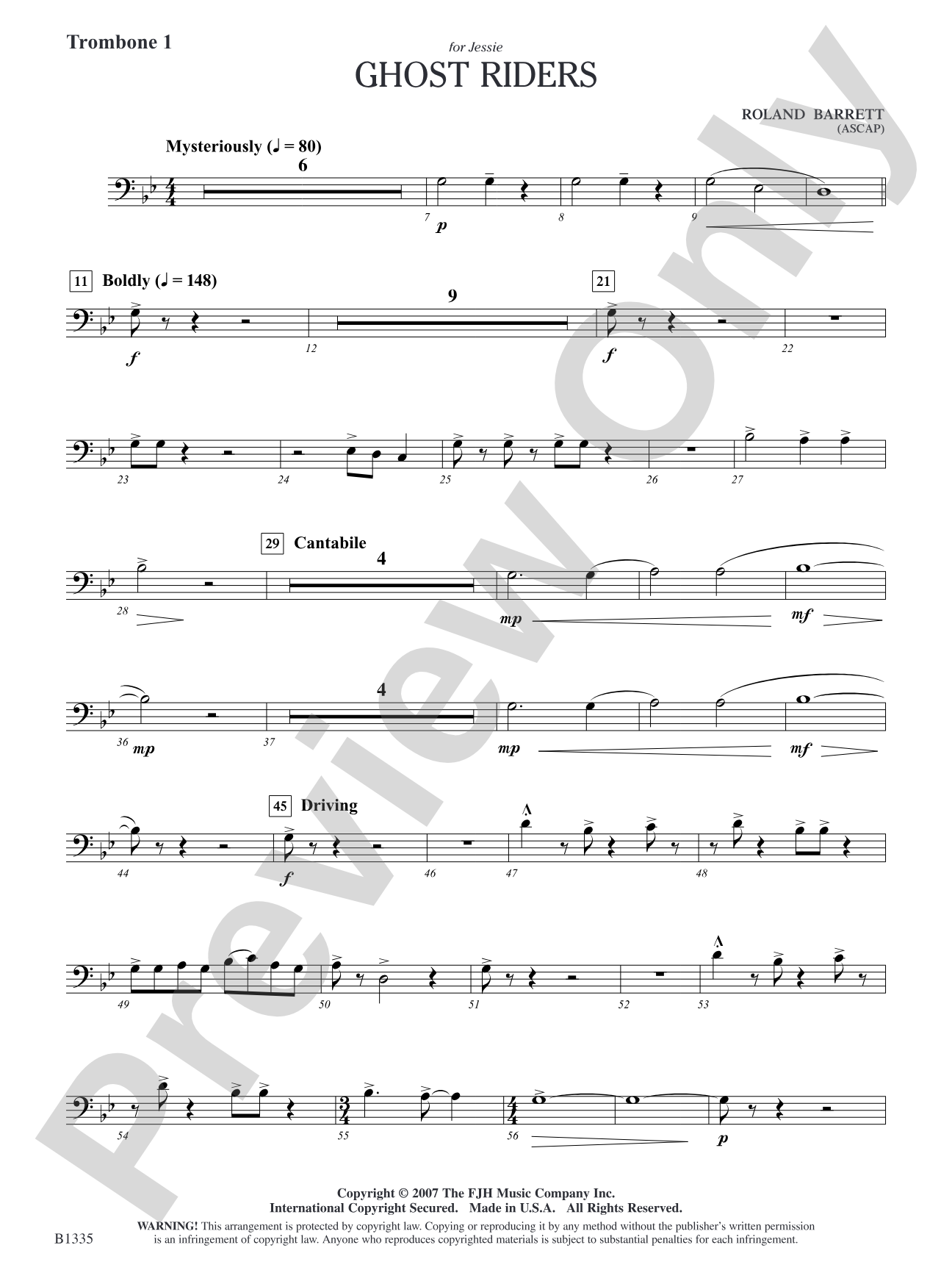 Ghost Riders: Trombone 1
