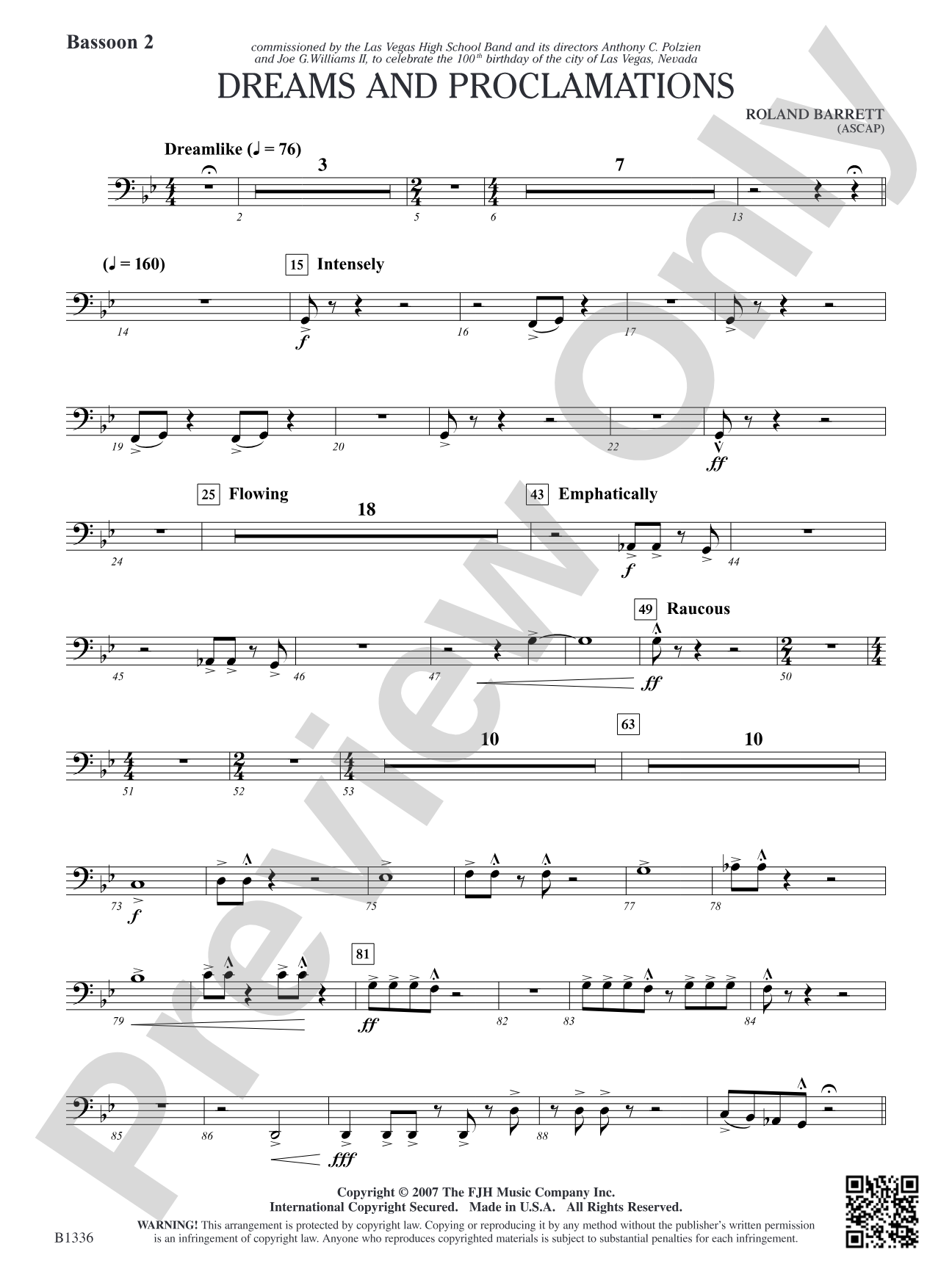 Dreams and Proclamations: Bassoon 2