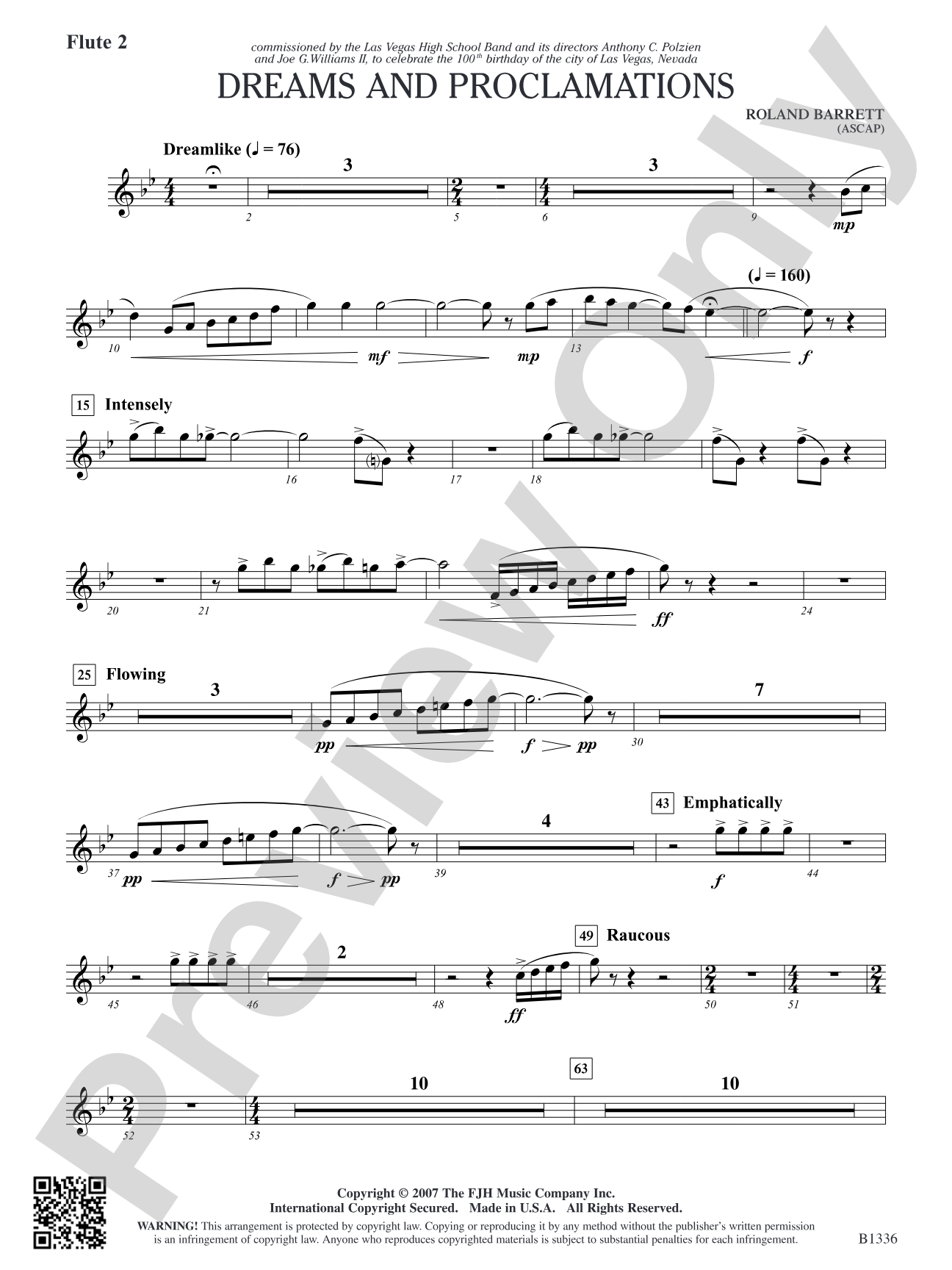 Dreams and Proclamations: Flute 2