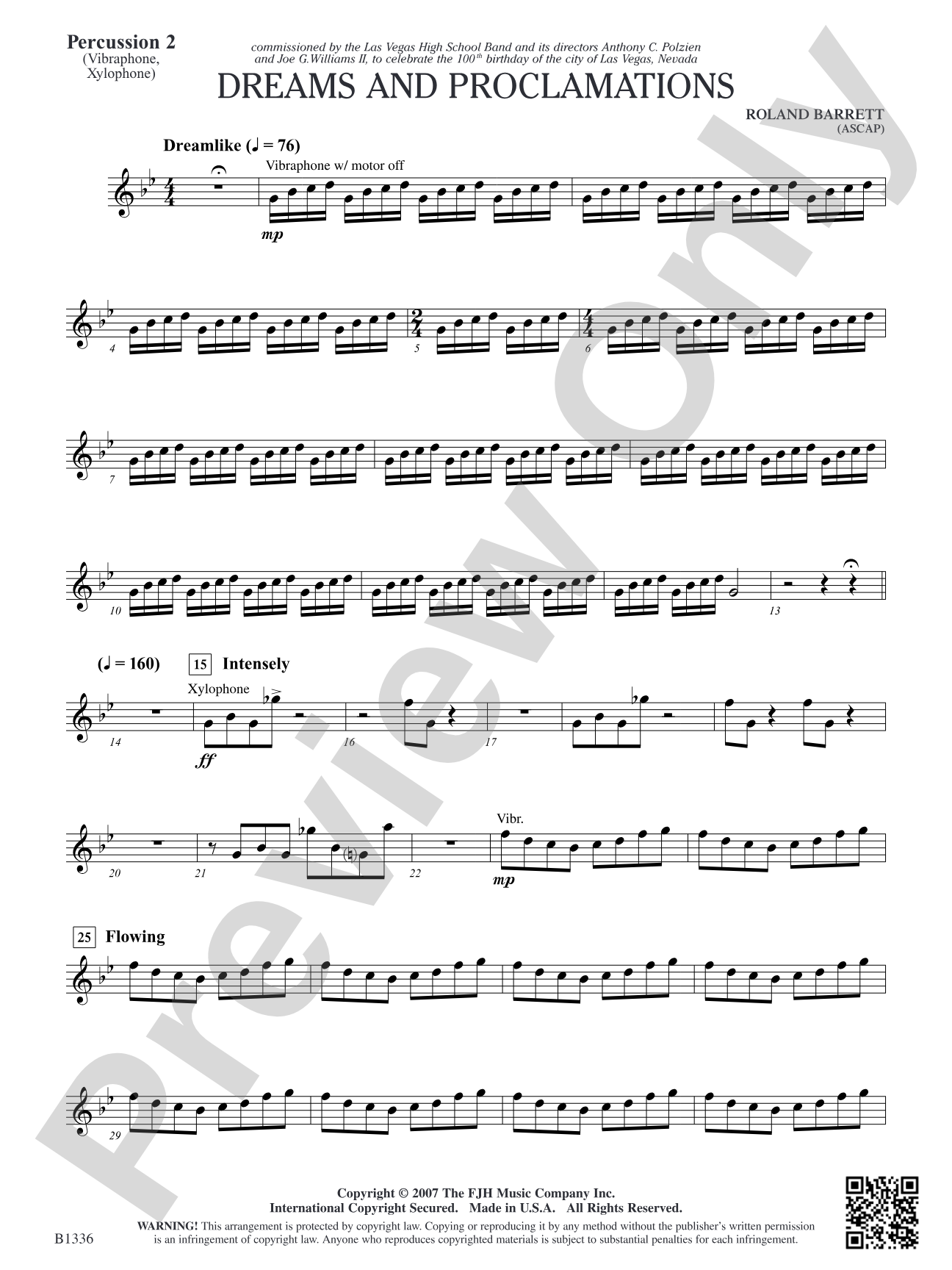 Dreams and Proclamations: Percussion 2