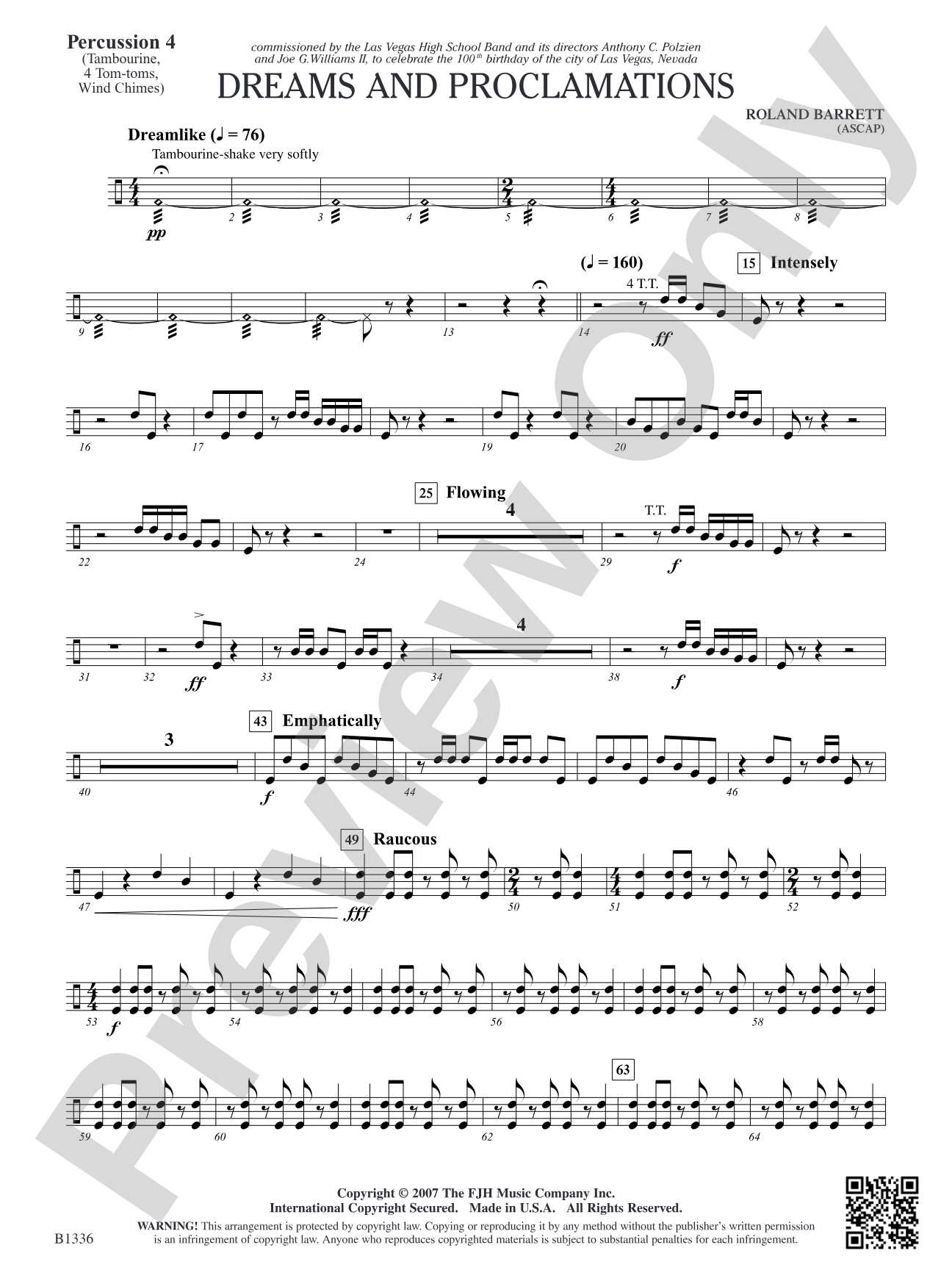 Dreams and Proclamations: Percussion 4