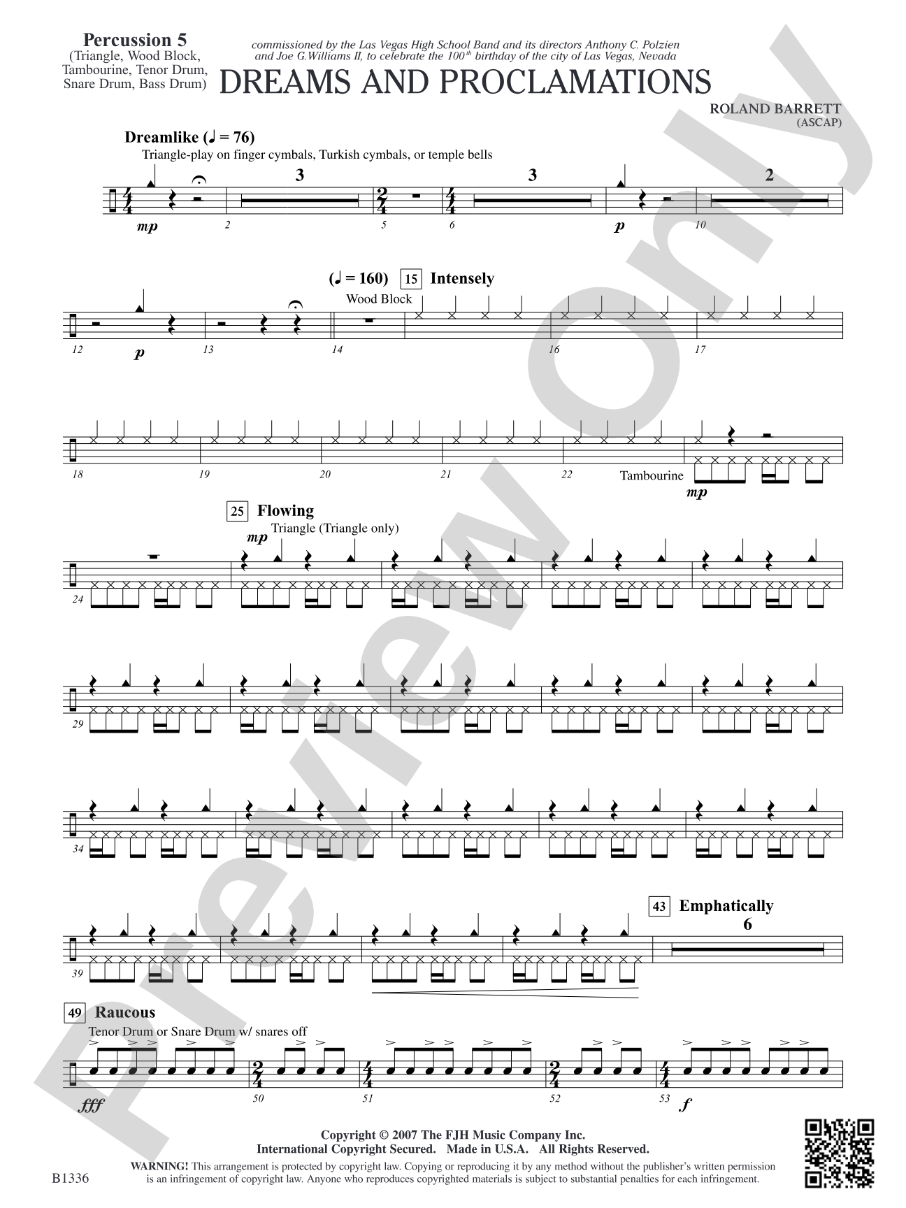 Dreams and Proclamations: Percussion 5