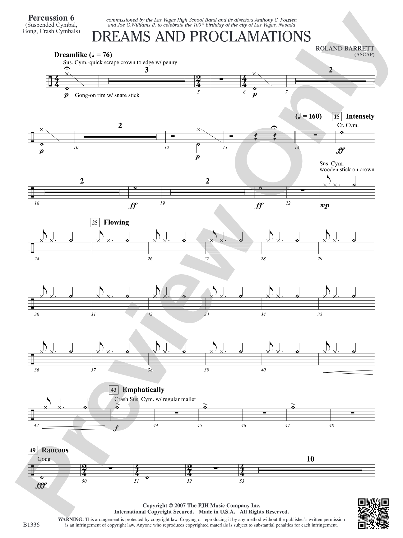 Dreams and Proclamations: Percussion 6