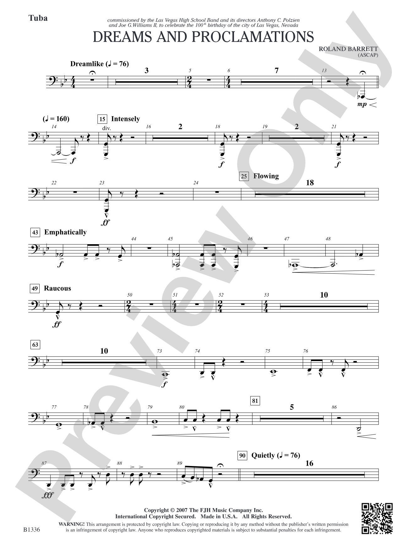 Dreams and Proclamations: Tuba