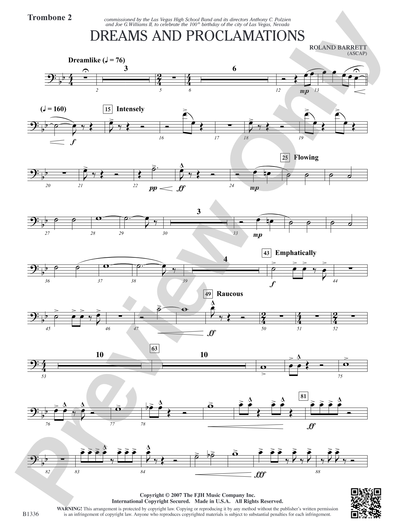 Dreams and Proclamations: Trombone 2