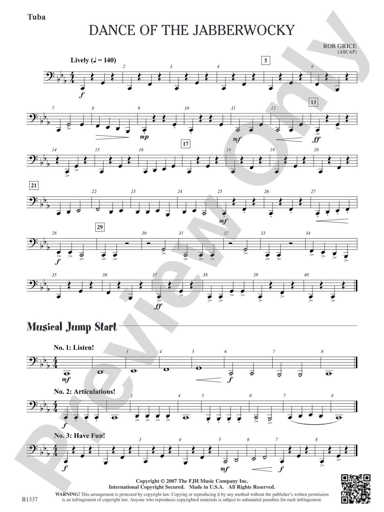 Dance of the Jabberwocky: Tuba