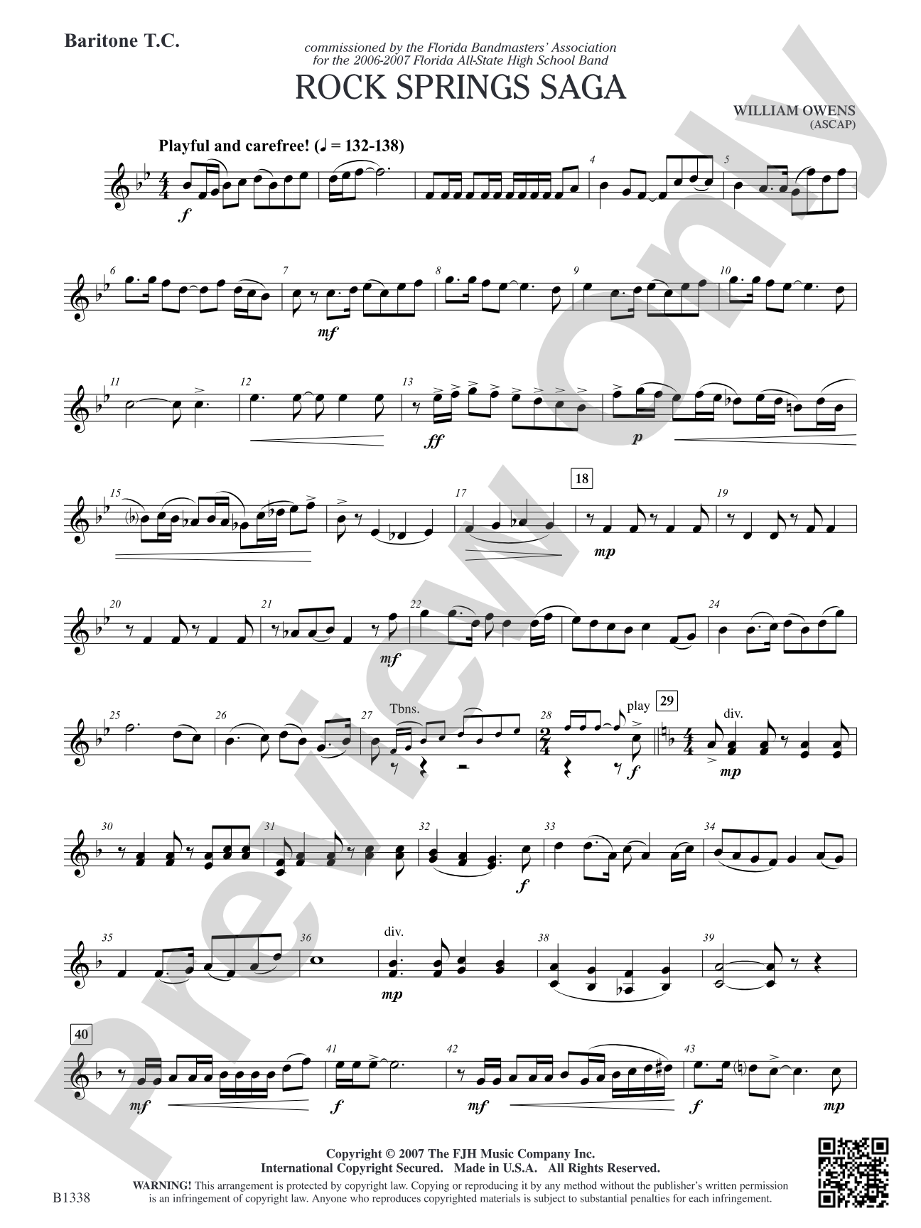 Rock Springs Saga: Baritone T.C.