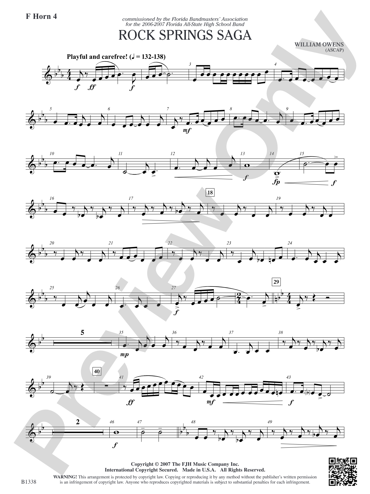Rock Springs Saga: F Horn 4