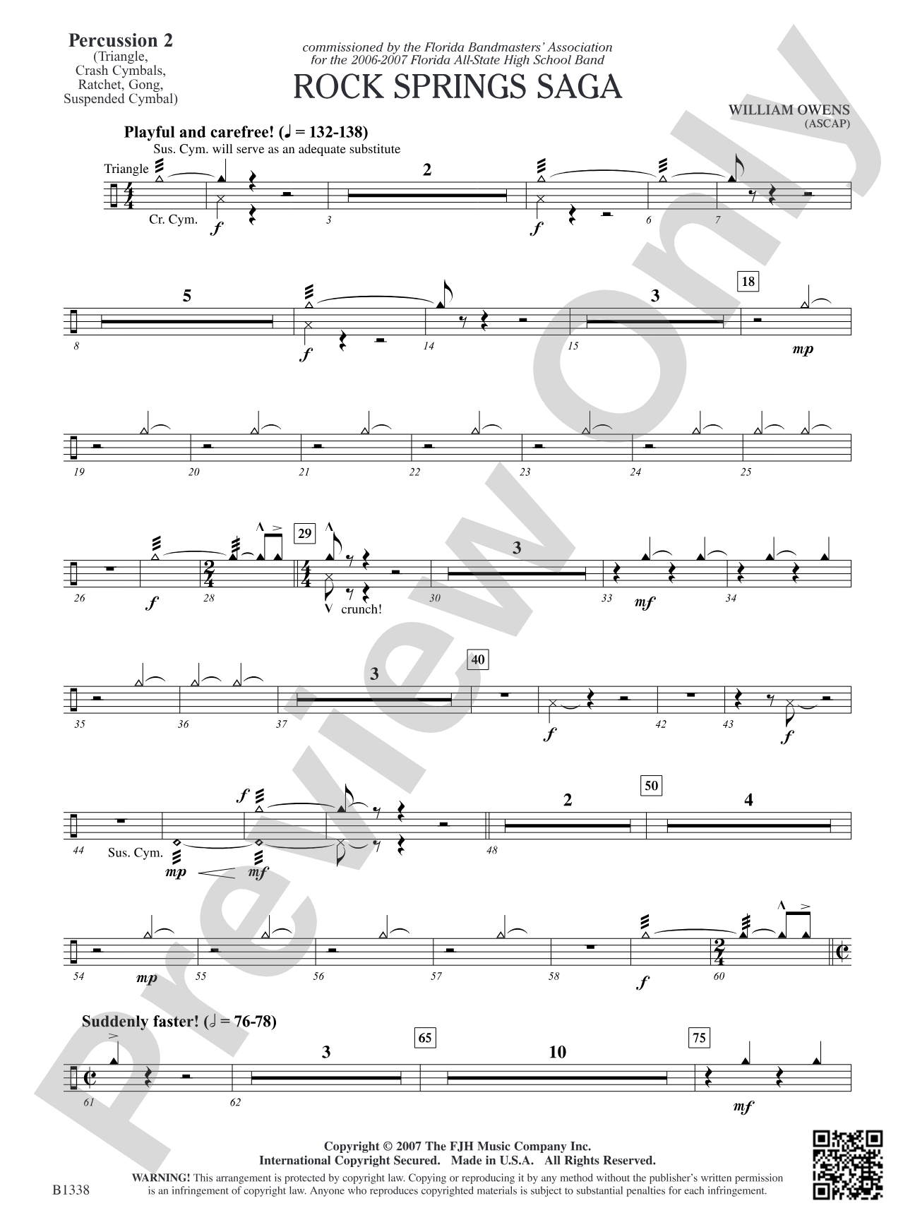 Rock Springs Saga: Percussion 2